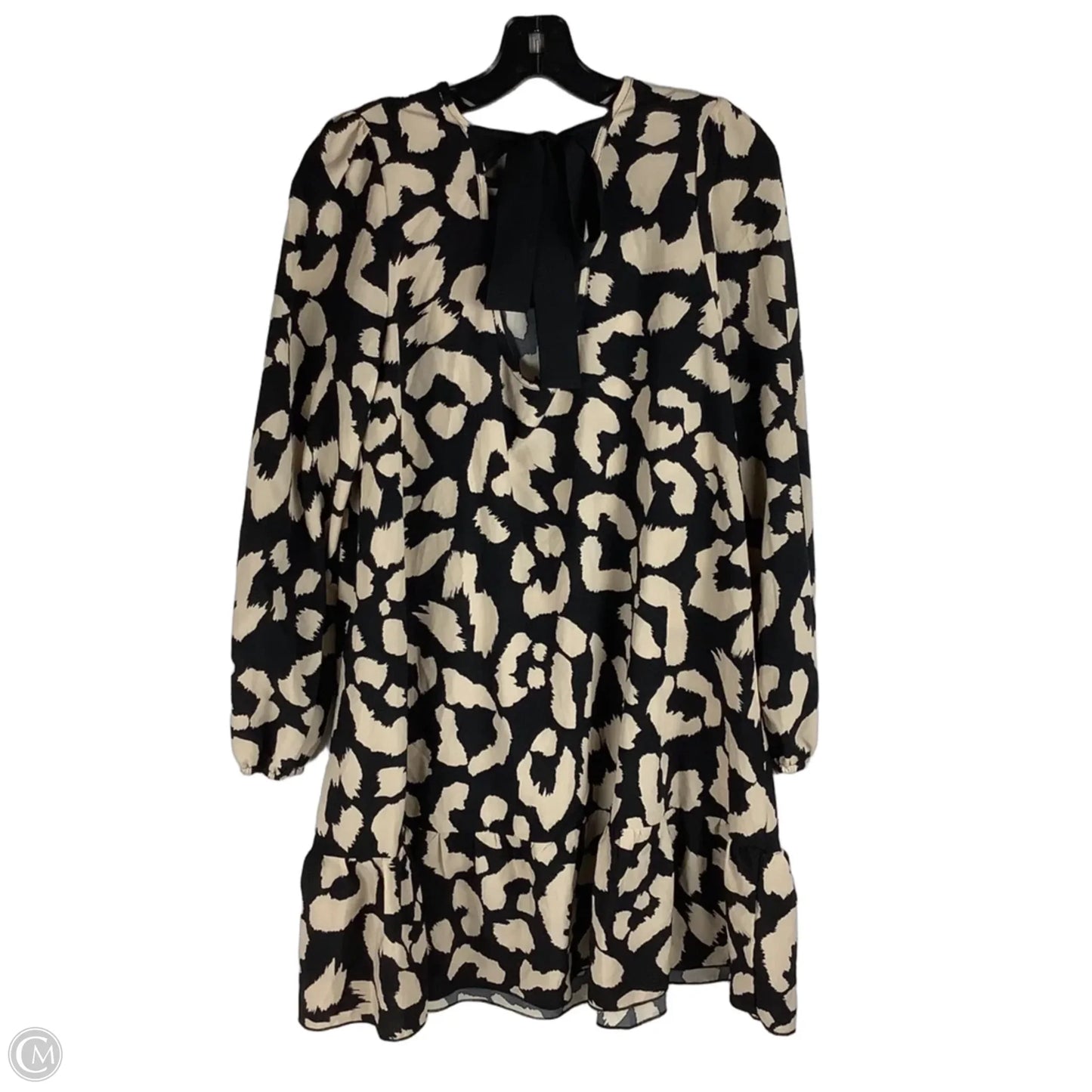 Dress Casual Short By Clothes Mentor In Black & Tan, Size: L