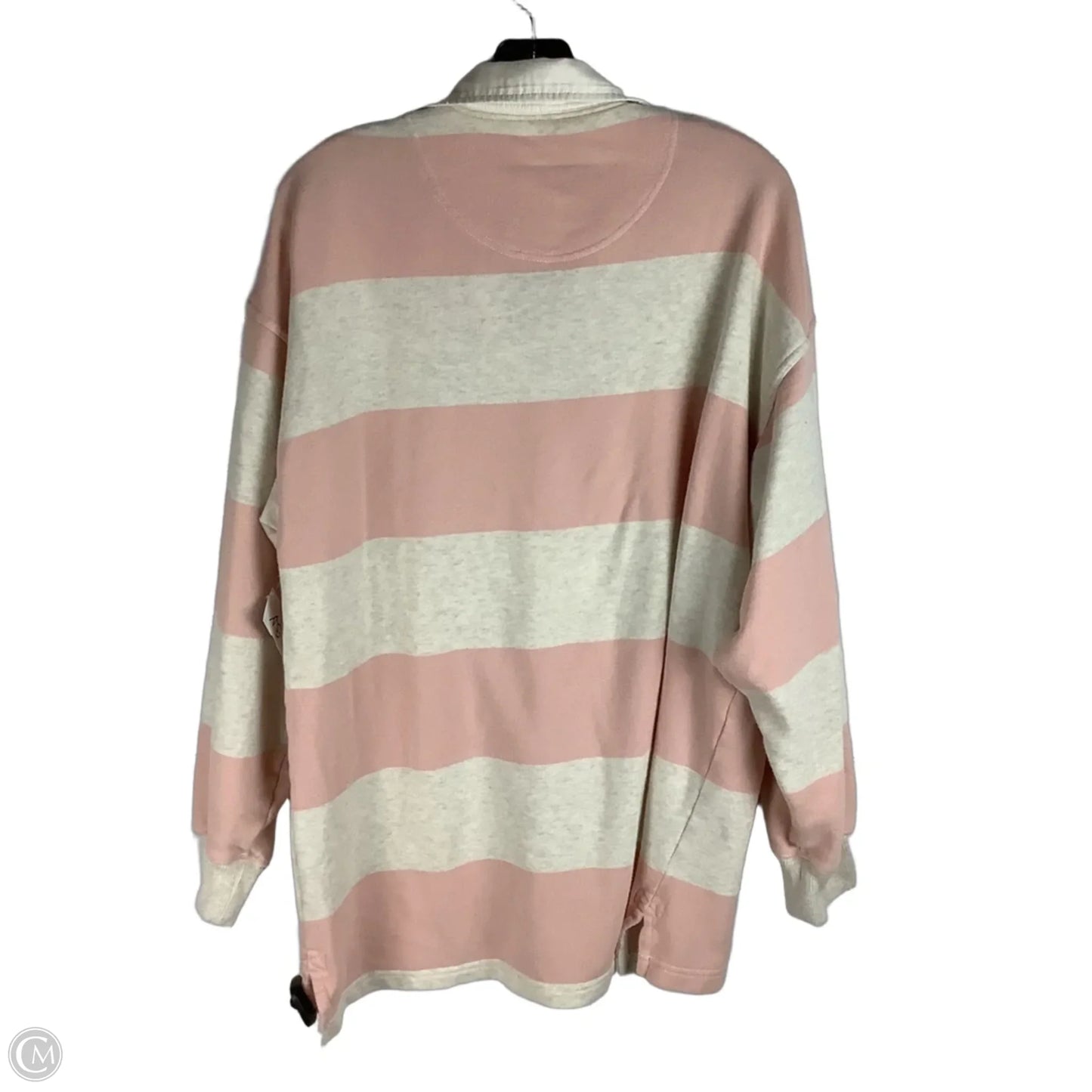 Sweatshirt Collar By Aerie In Striped Pattern, Size: M