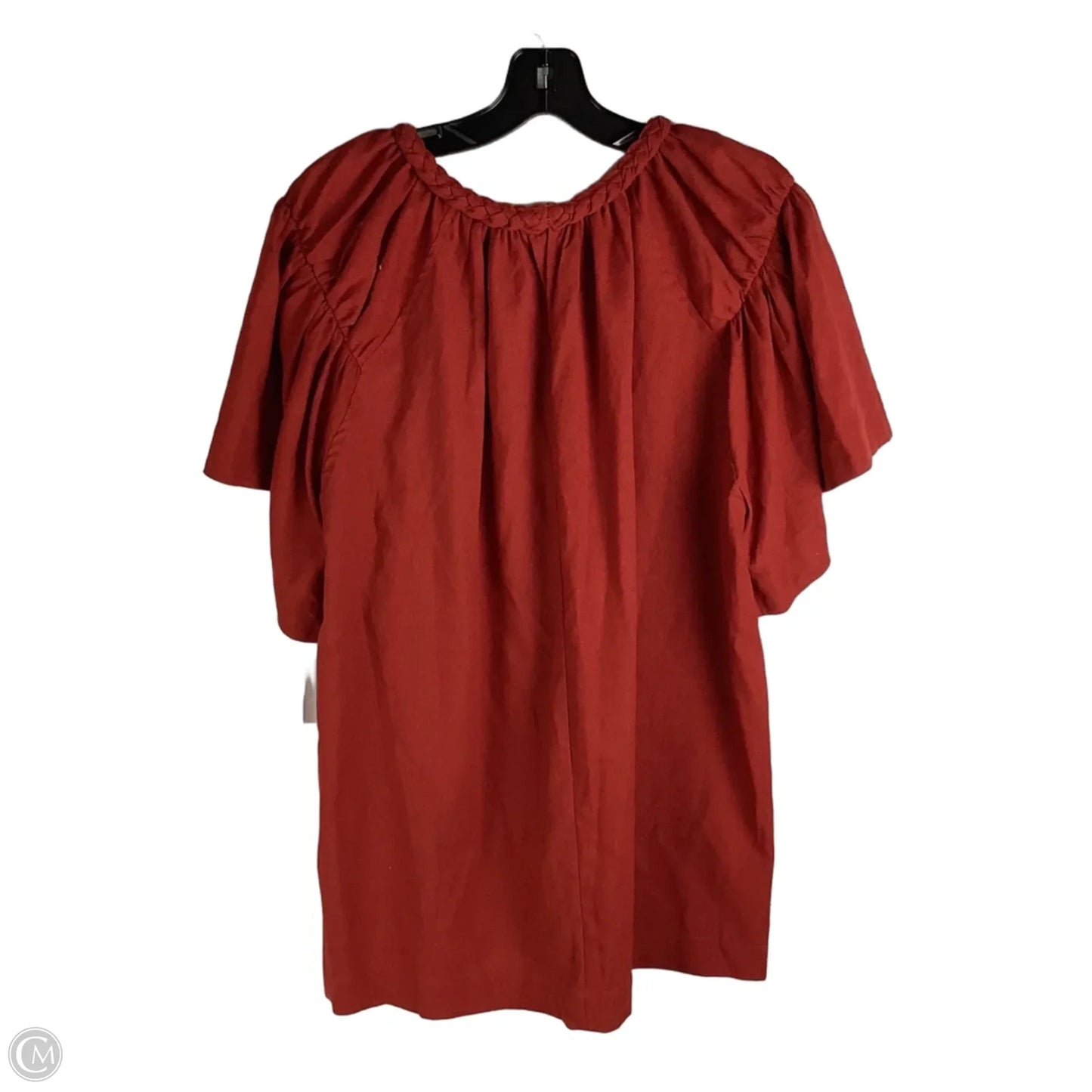 Top Short Sleeve By Chicsoul In Red, Size: Xl
