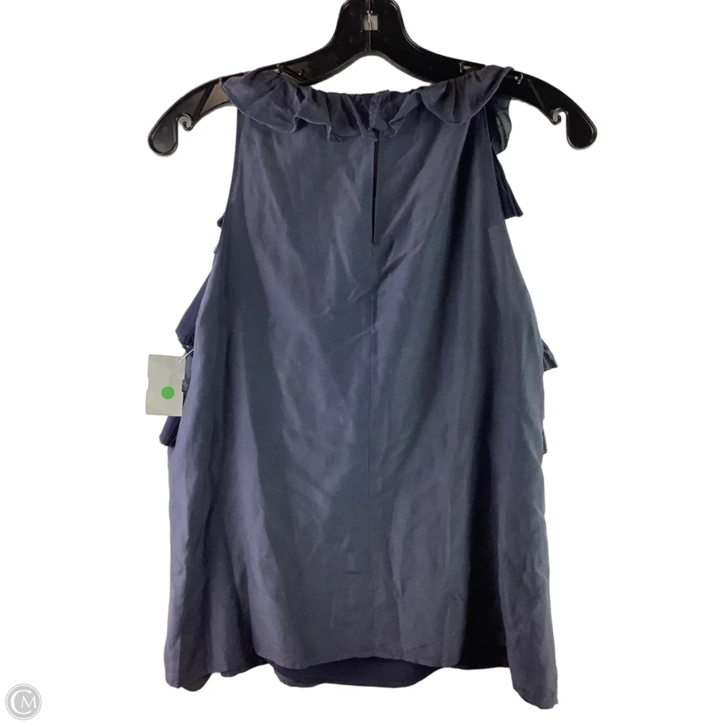 Top Sleeveless By Mm Couture In Navy, Size: M