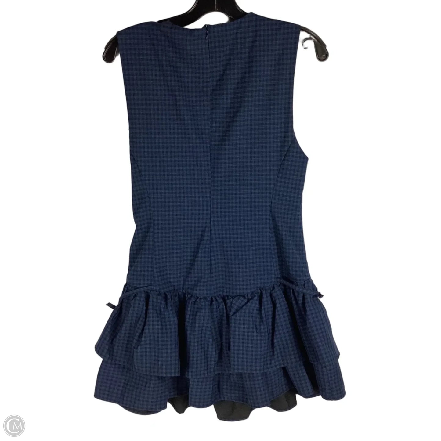 Dress Party Short By Zara In Black & Blue, Size: L