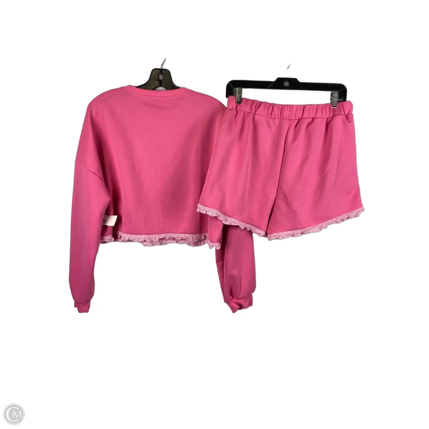 Skort 2pc Set By Clothes Mentor In Pink & White, Size: M