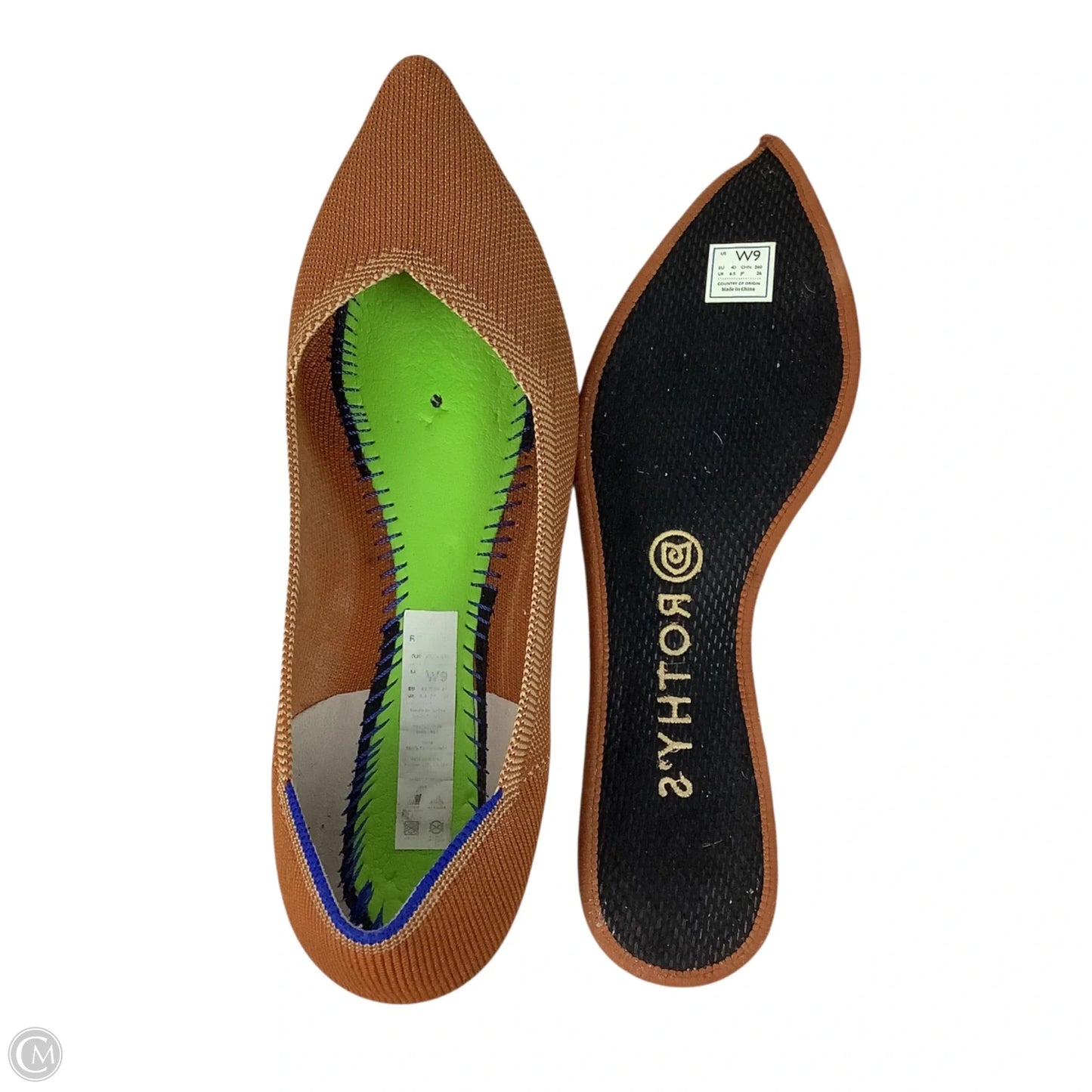 Shoes Flats By Rothys In Brown, Size: 9