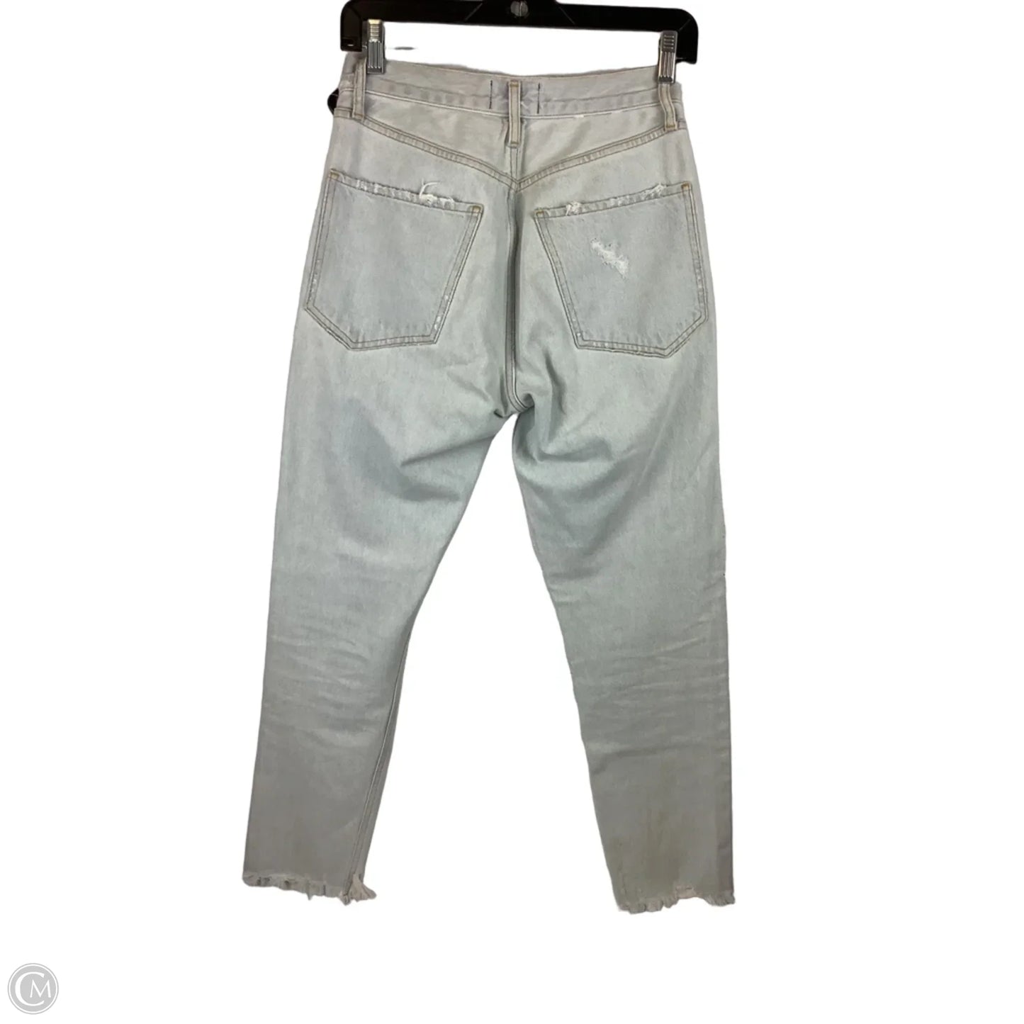 Jeans Straight By Agolde In Blue Denim, Size: 2