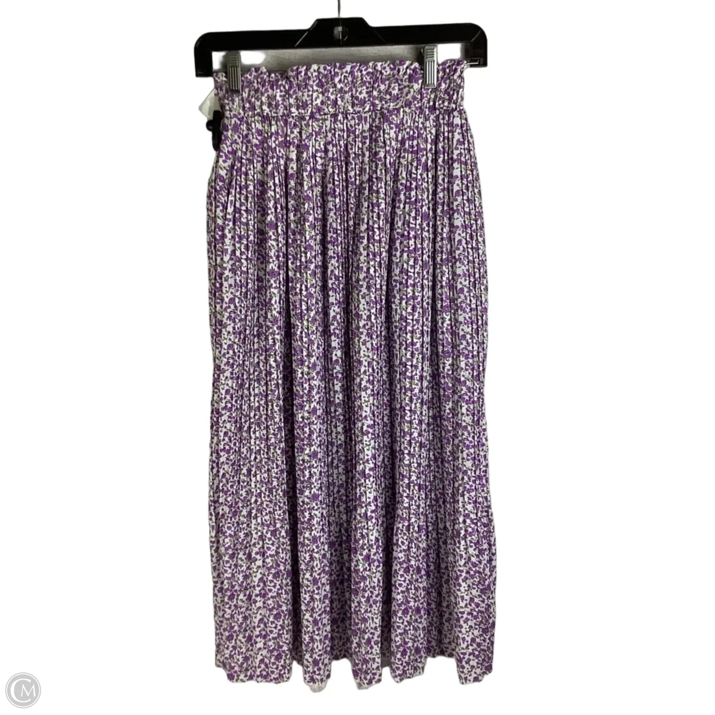 Skirt Midi By Exlura In Purple & White, Size: S