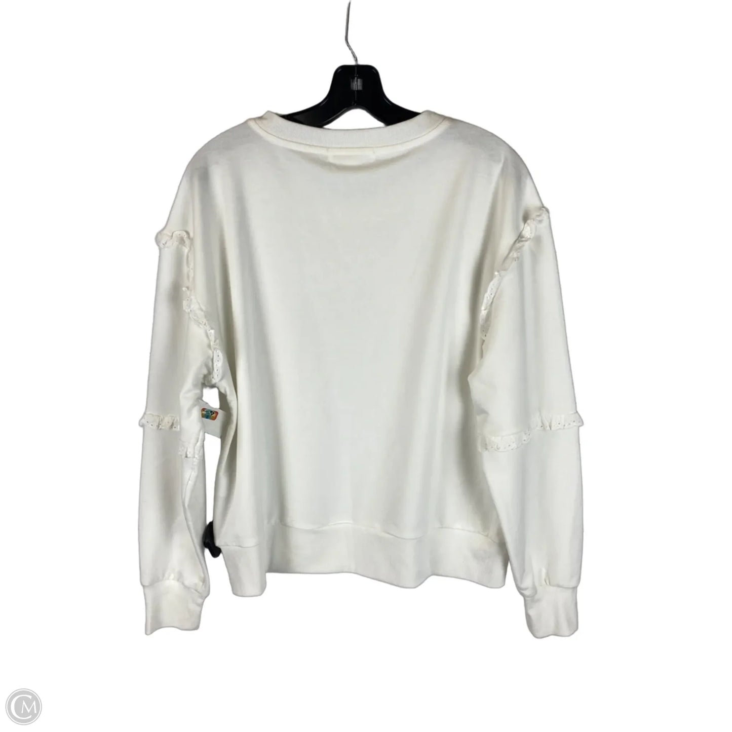 Top Long Sleeve By Cmc In White, Size: L