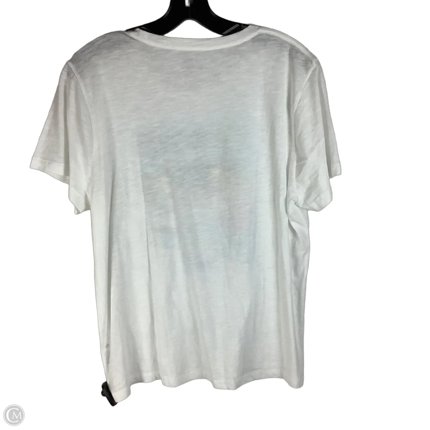 Top Short Sleeve By J. Crew In White, Size: Xl