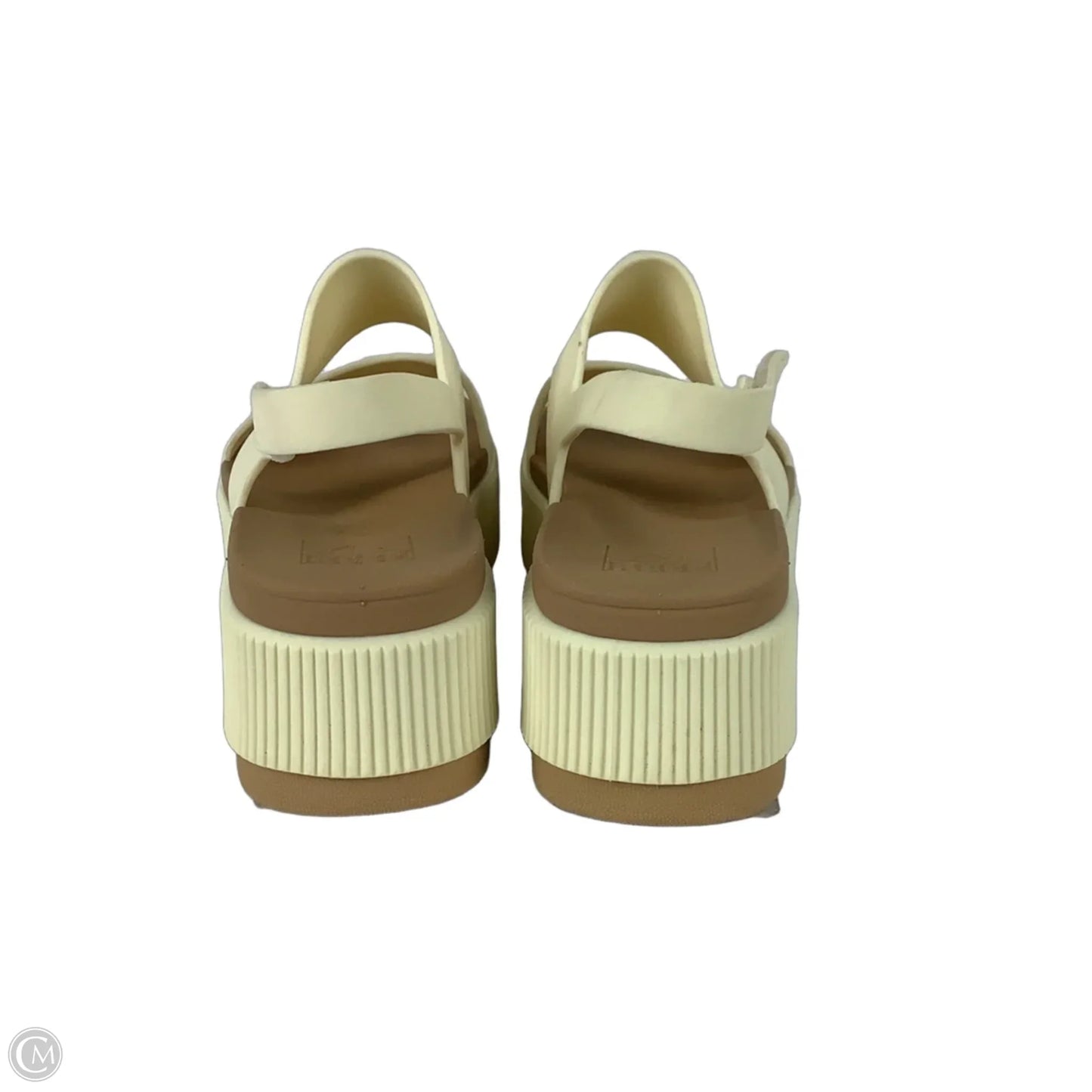 Sandals Heels Platform By Reef In Beige, Size: 5