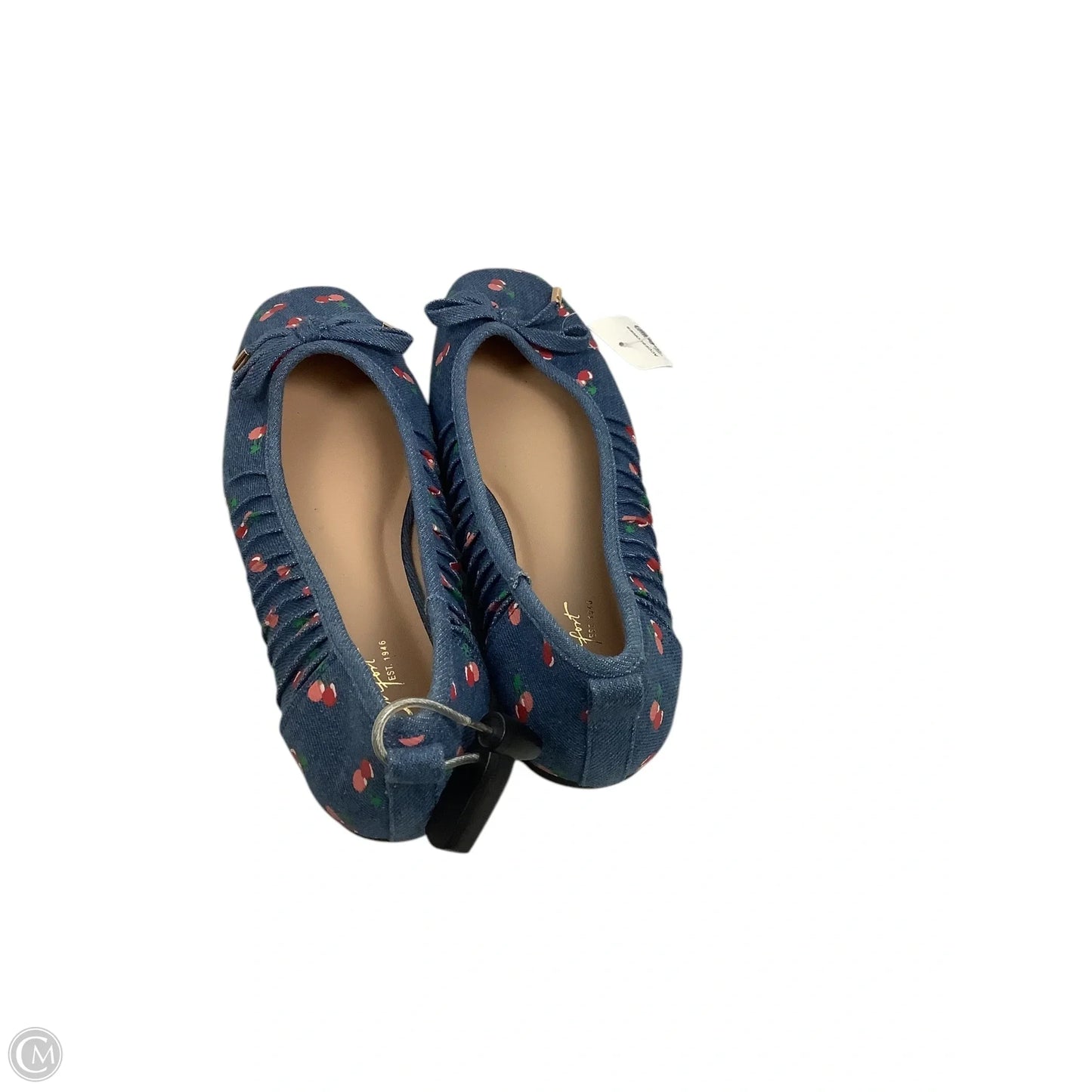 Shoes Flats By Cato In Blue Denim, Size: 10