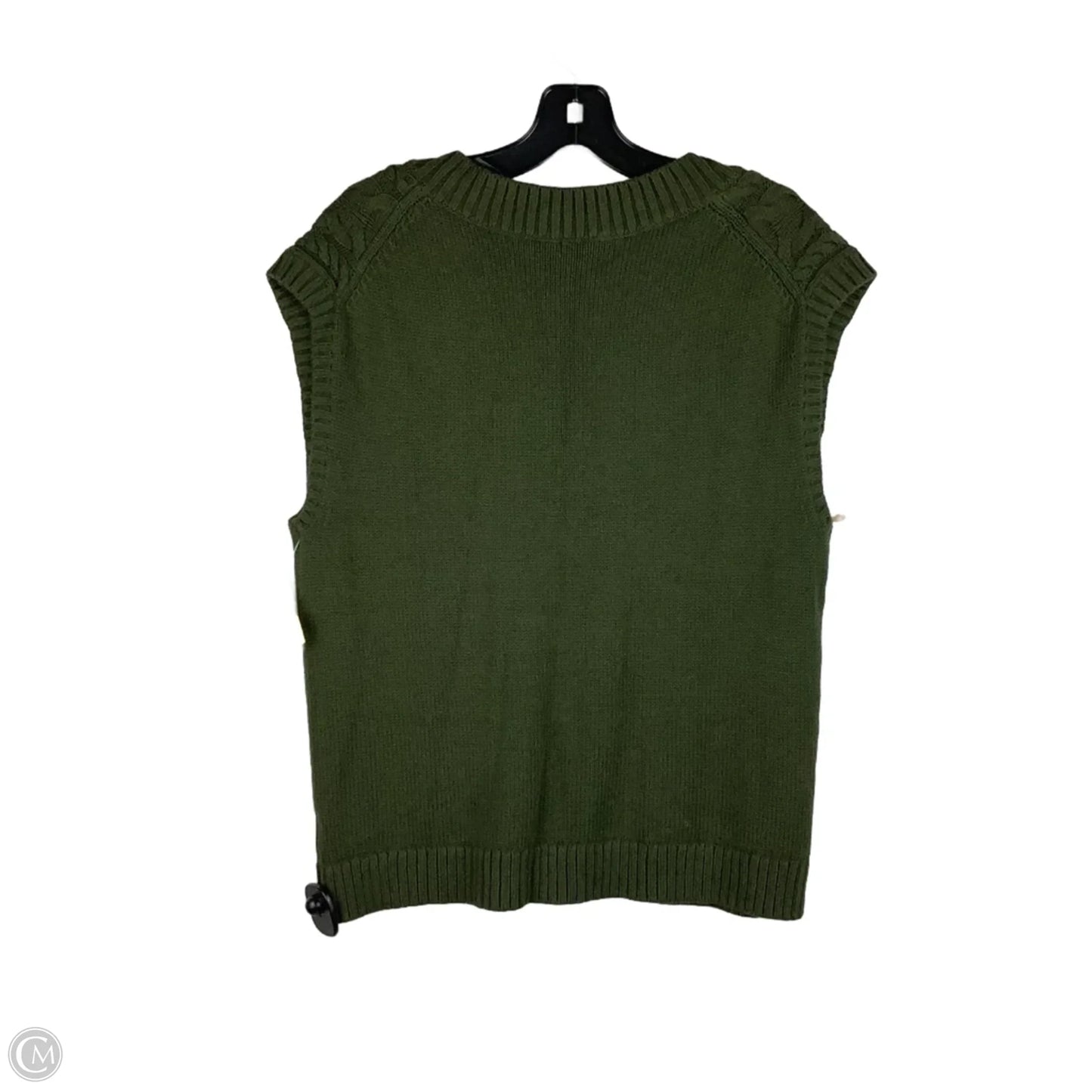 Vest Sweater By Talbots In Green, Size: M