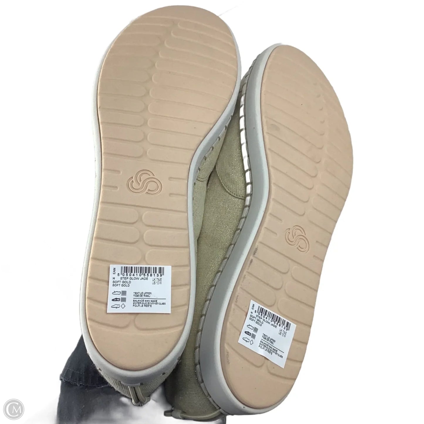 Shoes Flats By Clarks In Gold, Size: 10