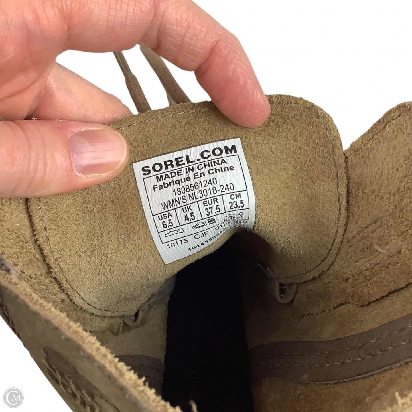 Boots Ankle Heels By Sorel In Taupe, Size: 6.5