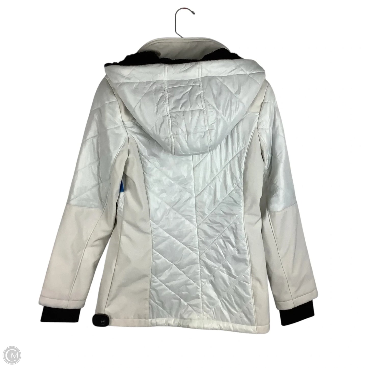 Coat Puffer & Quilted By Guess In Cream, Size: S