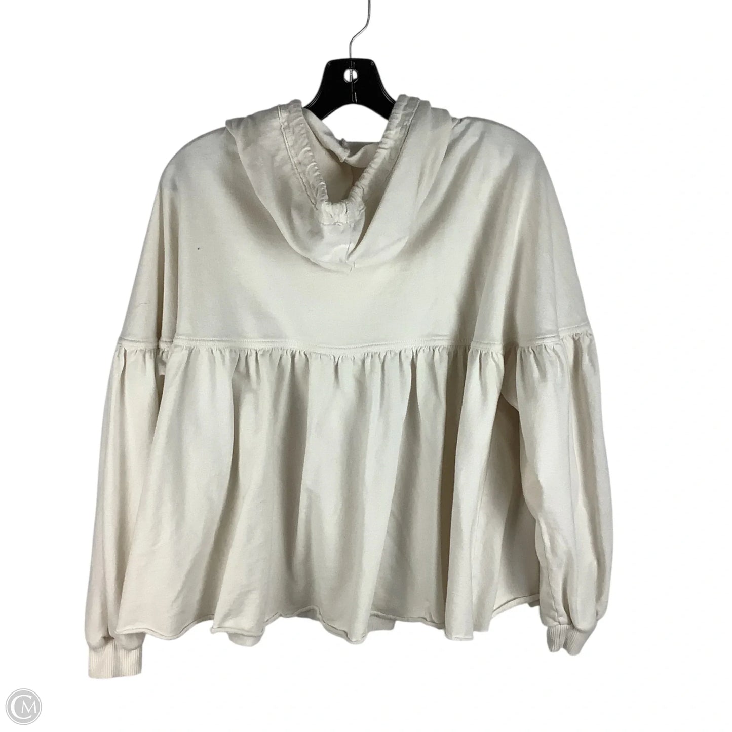 Sweatshirt Hoodie By Aerie In Cream, Size: S