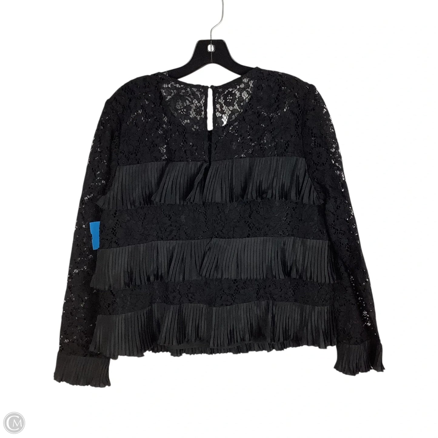 Top Long Sleeve By J. Crew In Black, Size: 14