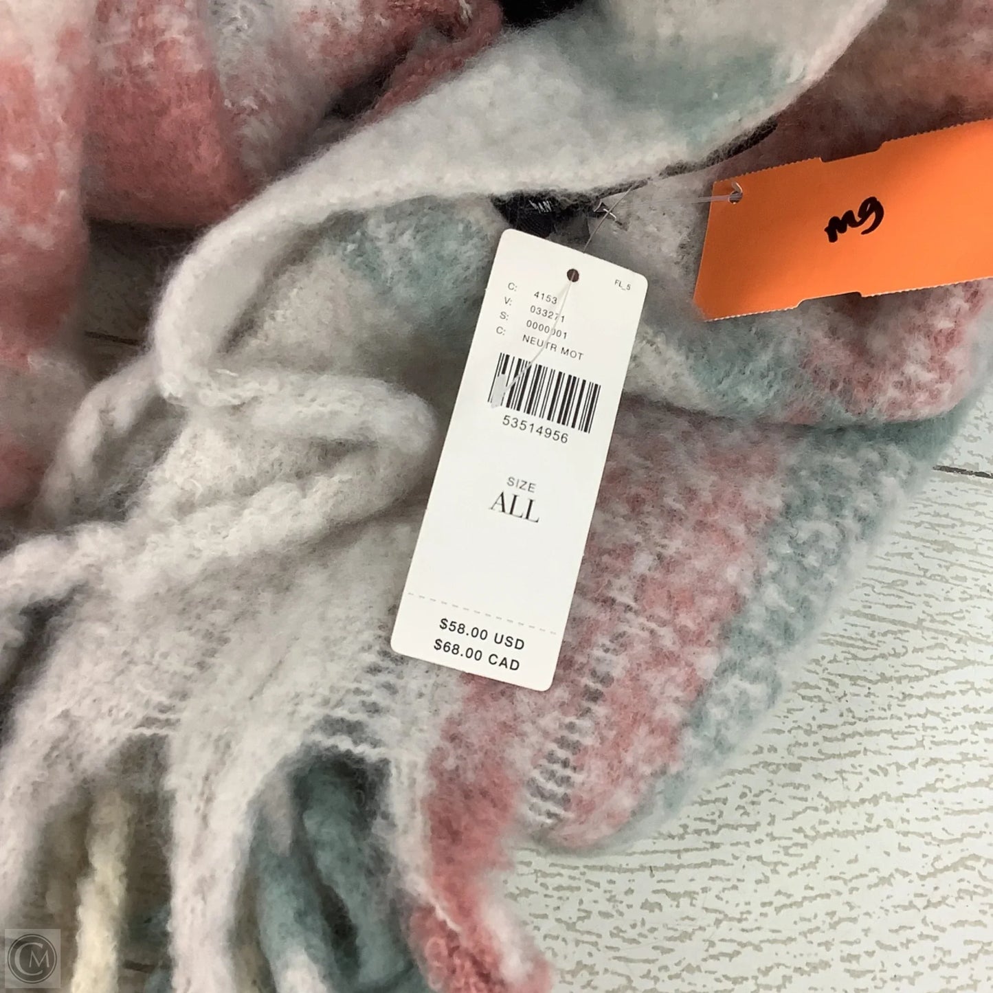 Scarf Winter By Anthropologie In Plaid Pattern