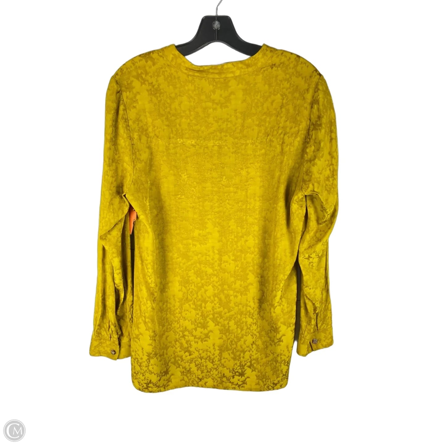 Top Long Sleeve By Soft Surroundings In Chartreuse, Size: M