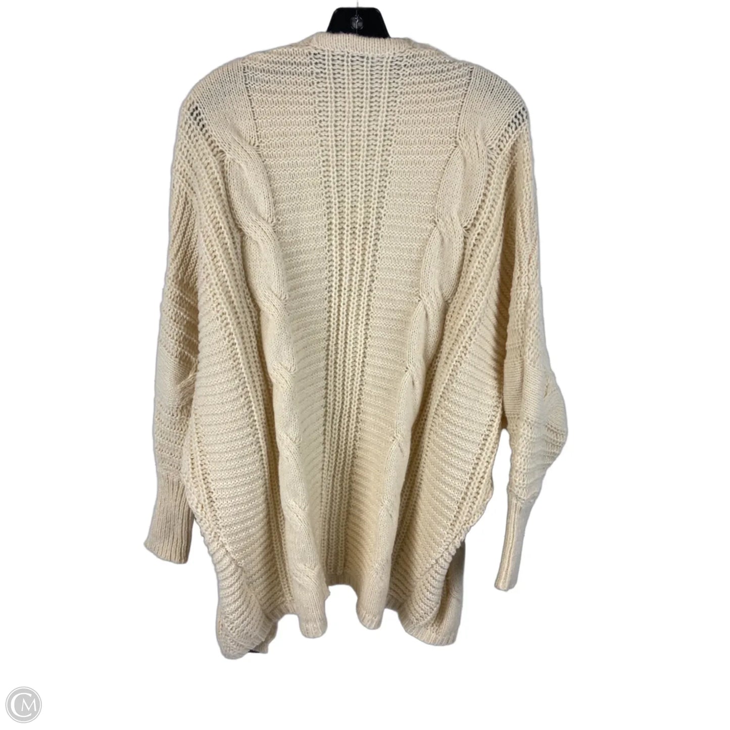 Sweater Cardigan By Simply Southern In Cream, Size: L