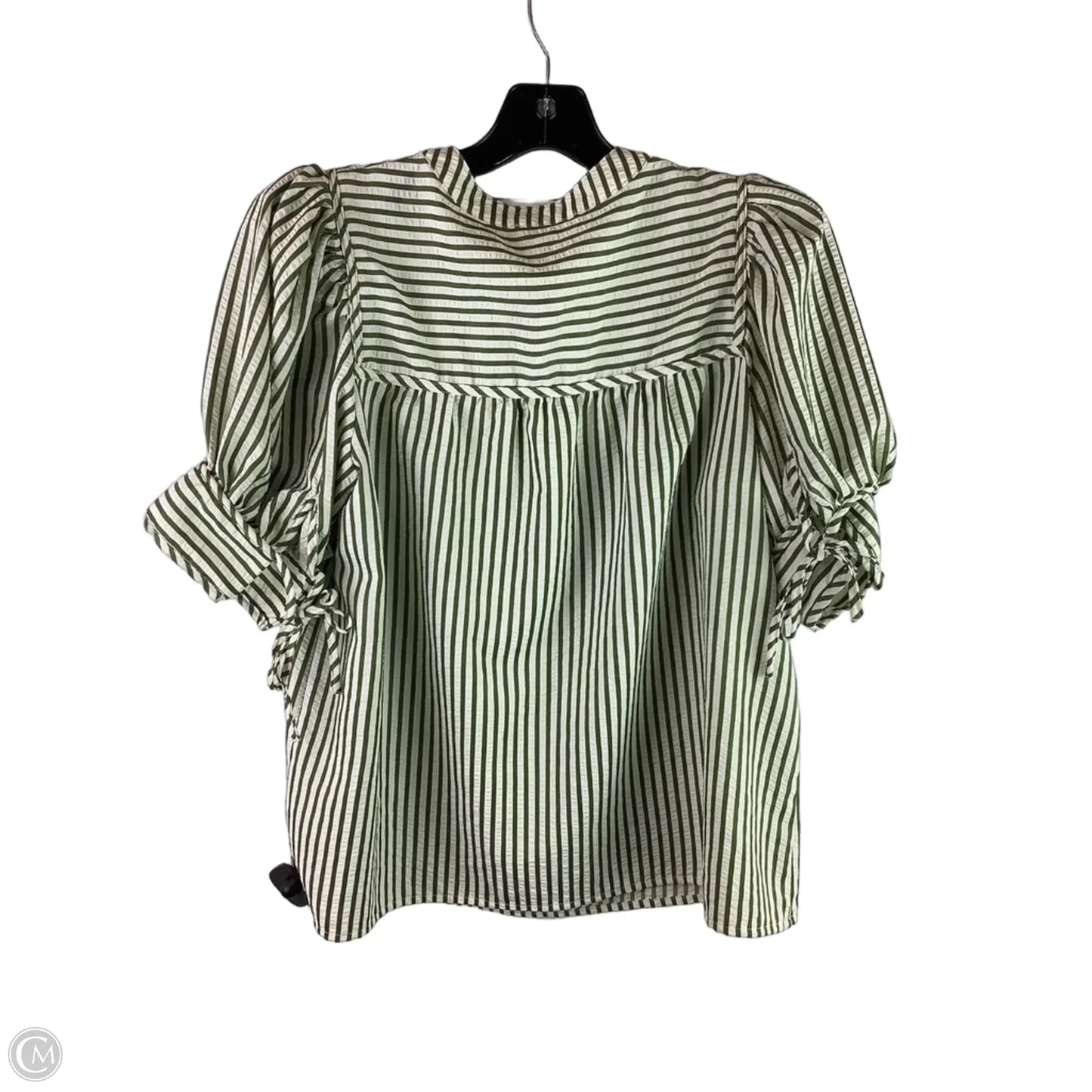 Top Short Sleeve By Entro In Striped Pattern, Size: S