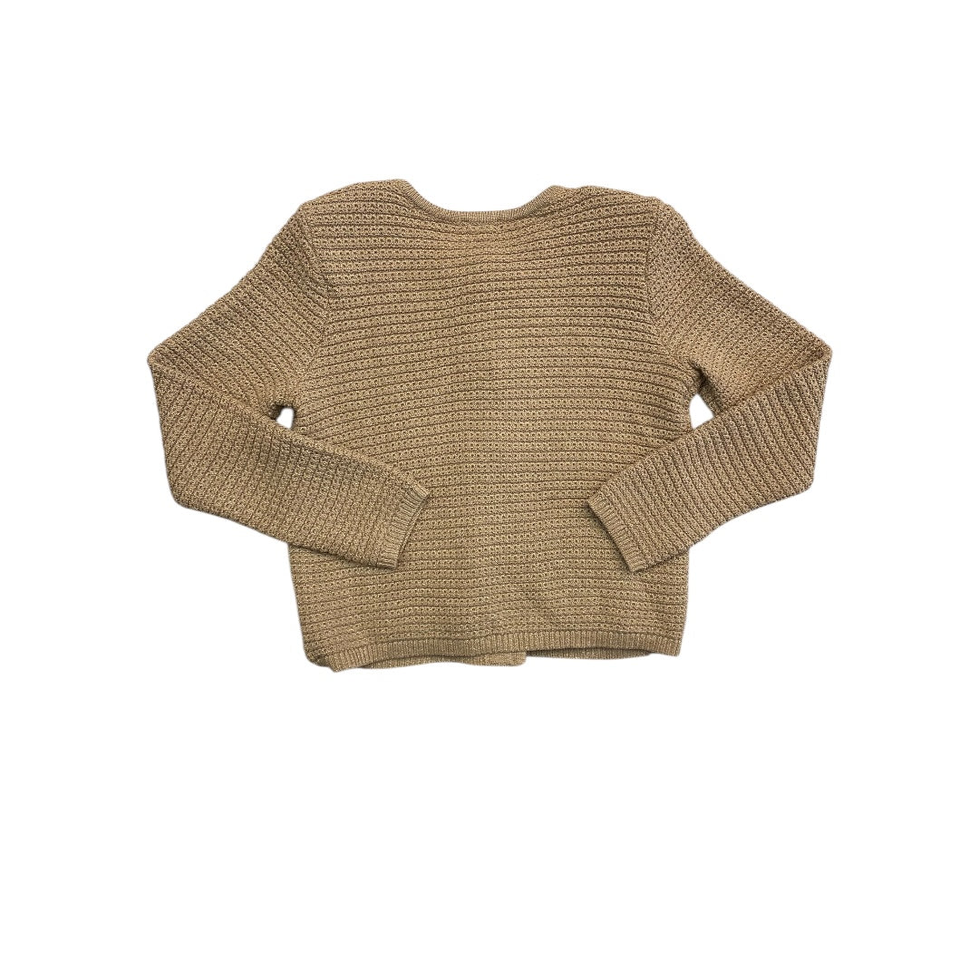 Sweater Cardigan By Talbots In Tan, Size:Mp