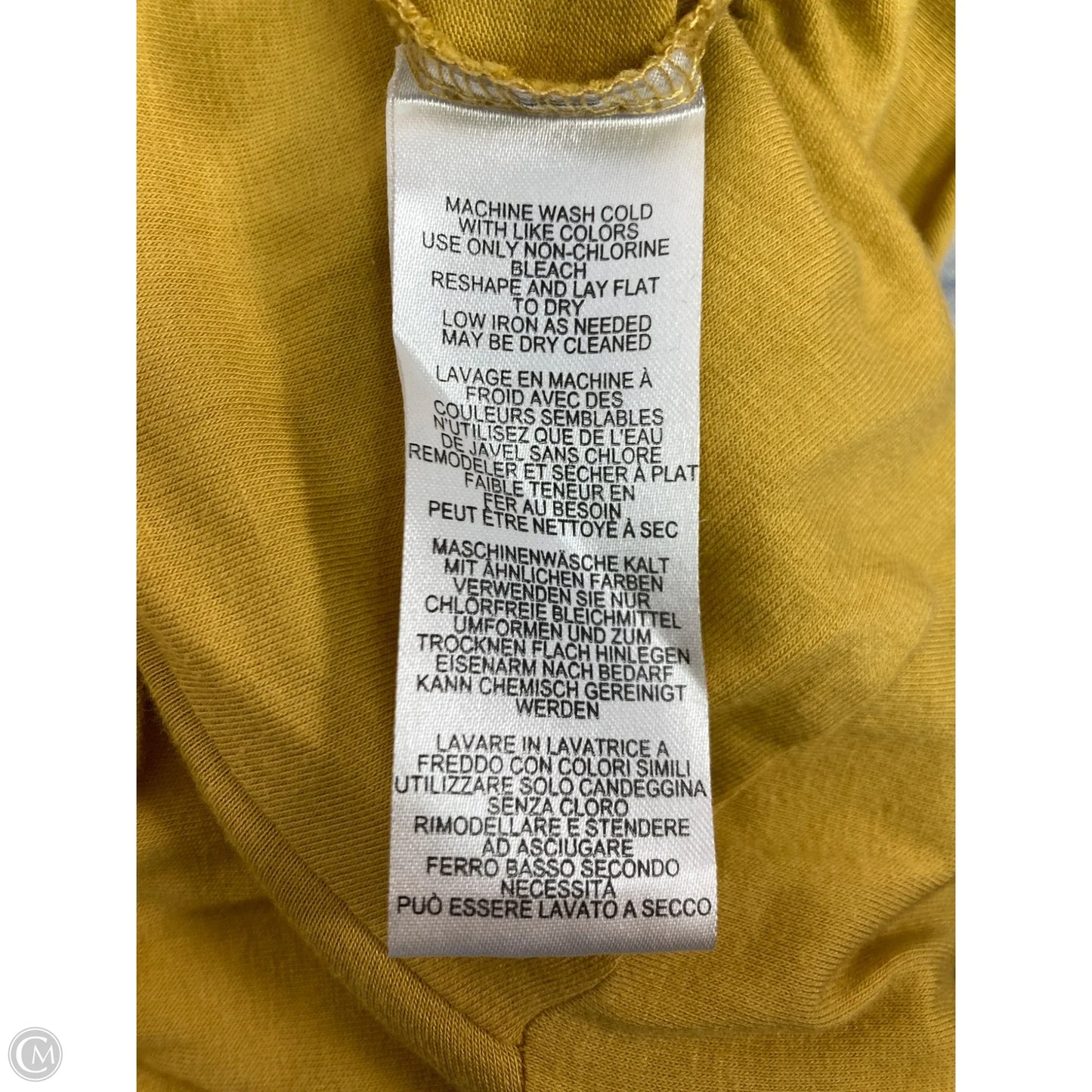 Top Long Sleeve Basic By Anthropologie In Yellow, Size: M