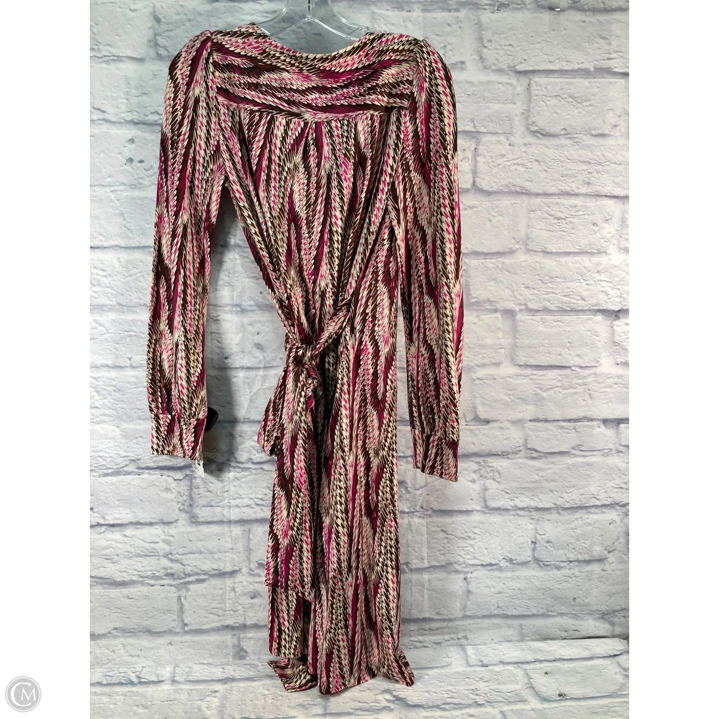 Dress Designer By Diane Von Furstenberg In Brown & Pink, Size: S