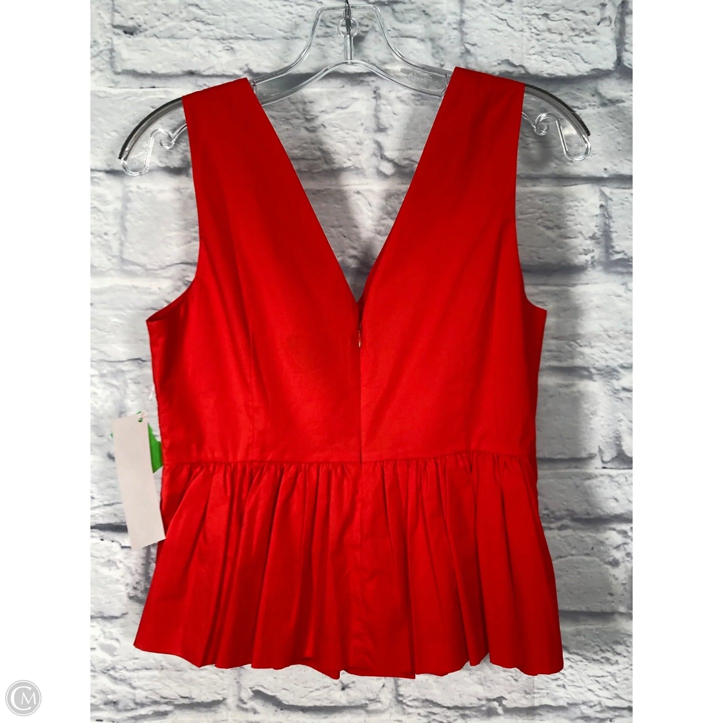 Top Sleeveless By J. Crew In Red, Size: Sp