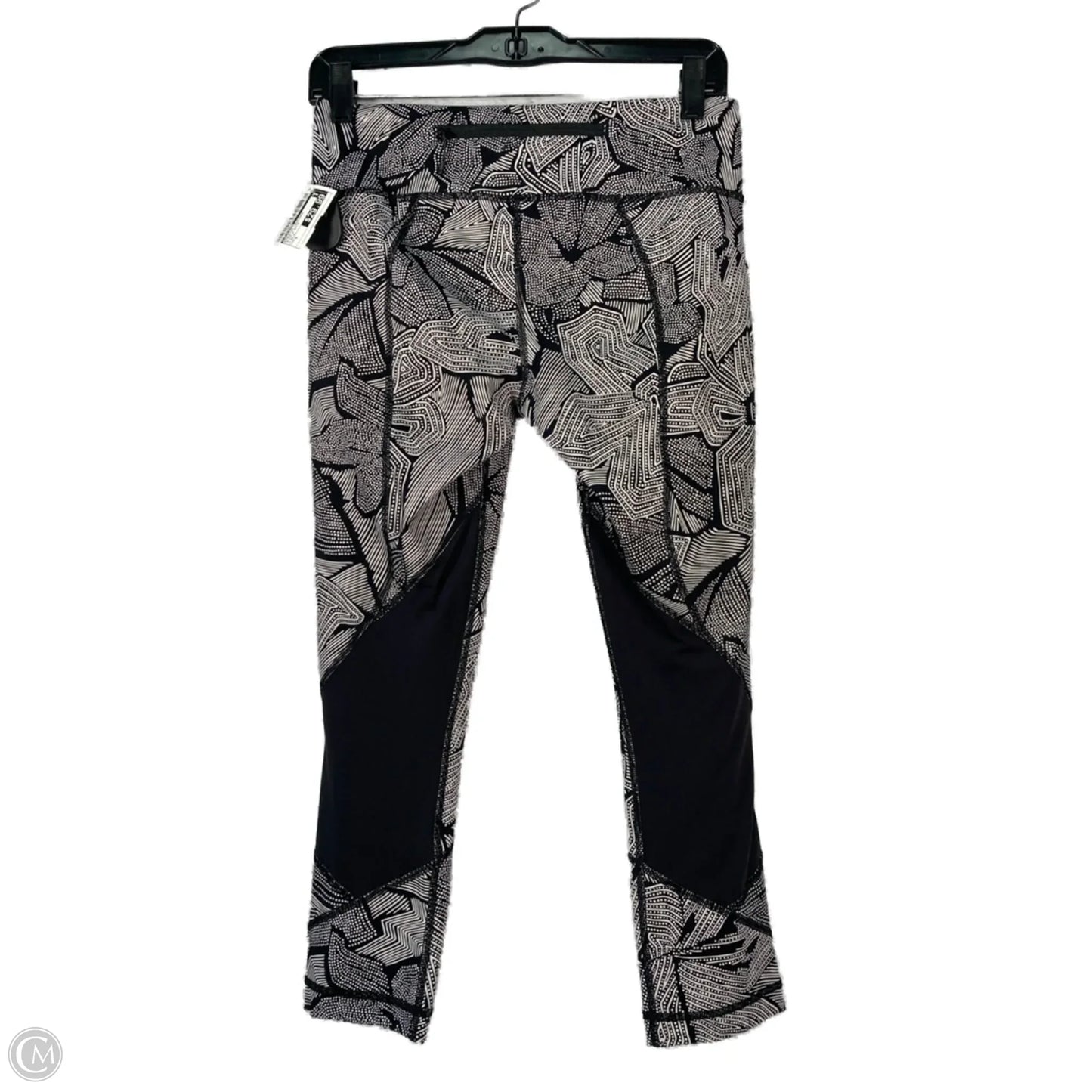 Athletic Leggings By Lululemon In Black & White, Size: S