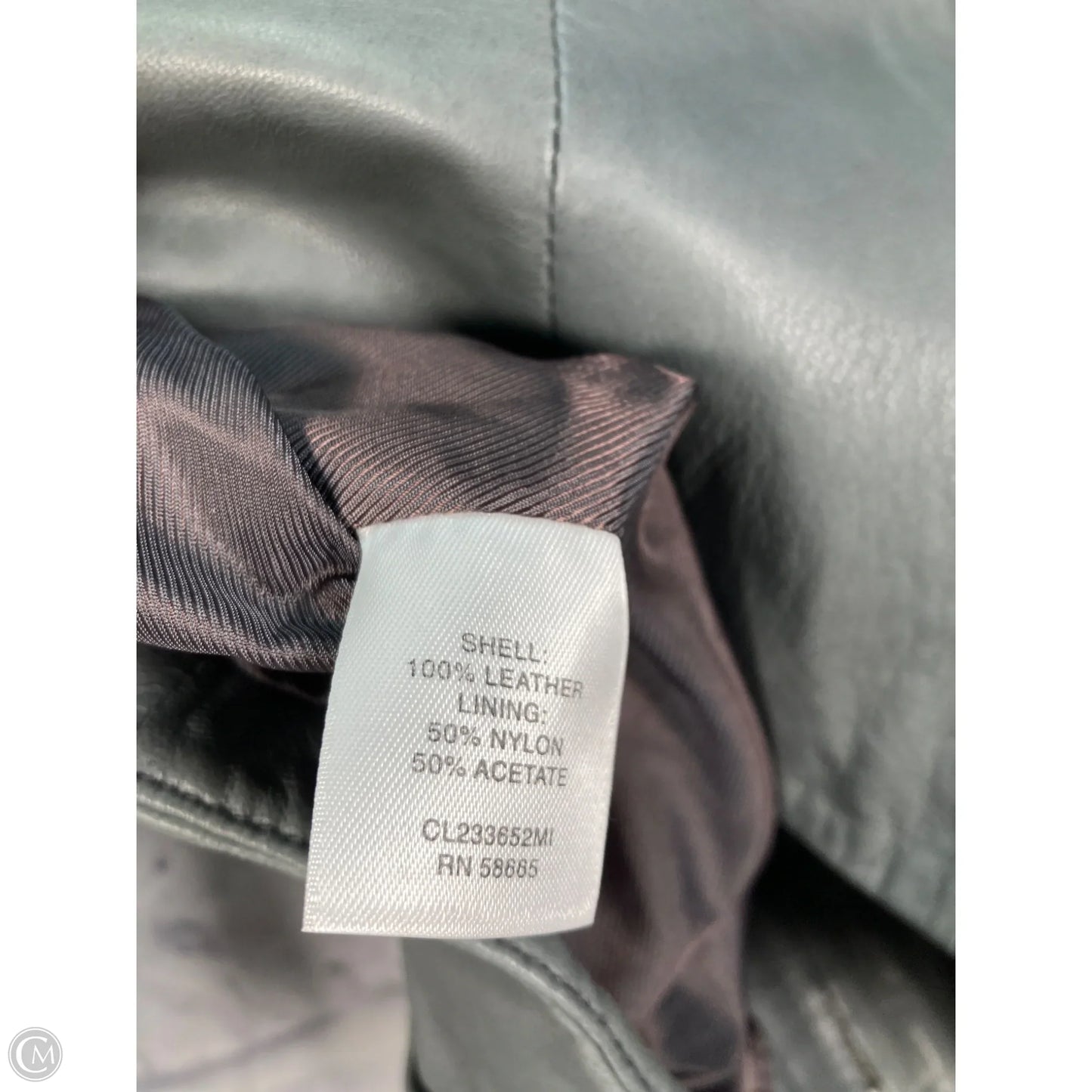 Jacket Leather By Classiques Entier In Green, Size: Xs