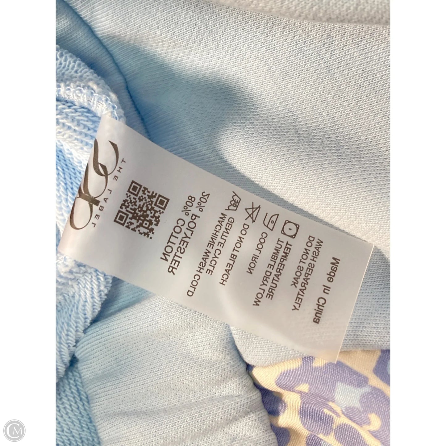 Lounge Set Shorts By Clothes Mentor In Blue & Cream, Size: S