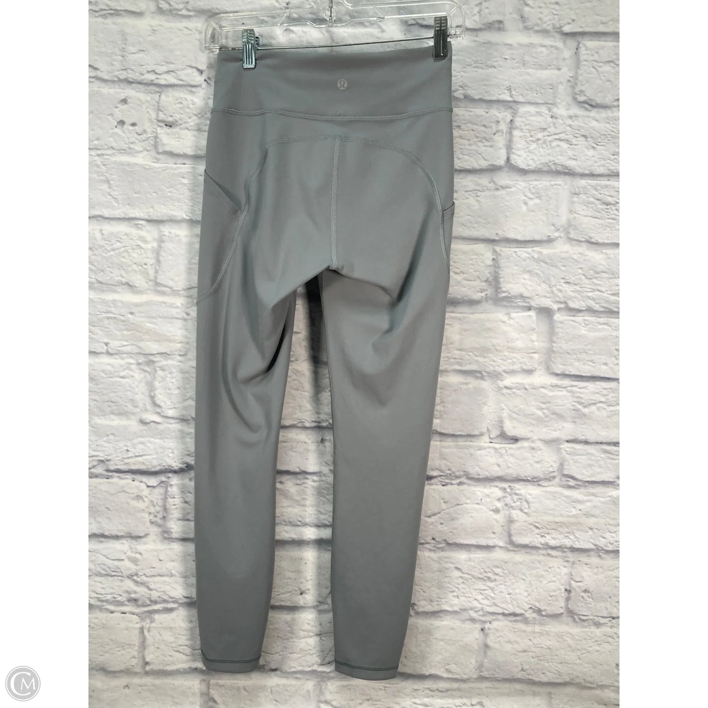 Athletic Leggings By Lululemon In Grey, Size: S