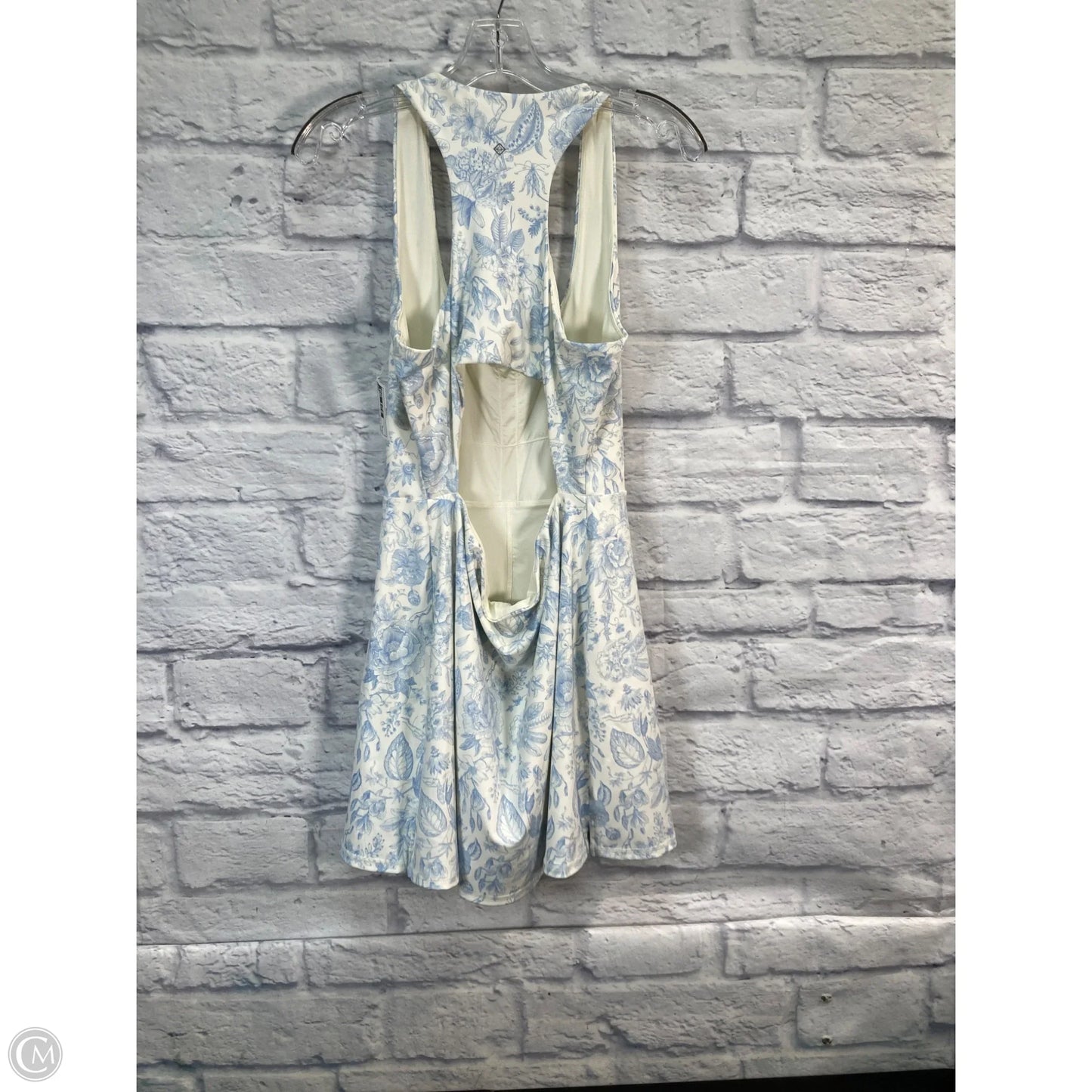 Athletic Dress By Antonio Melani In Blue & Cream, Size: Xl