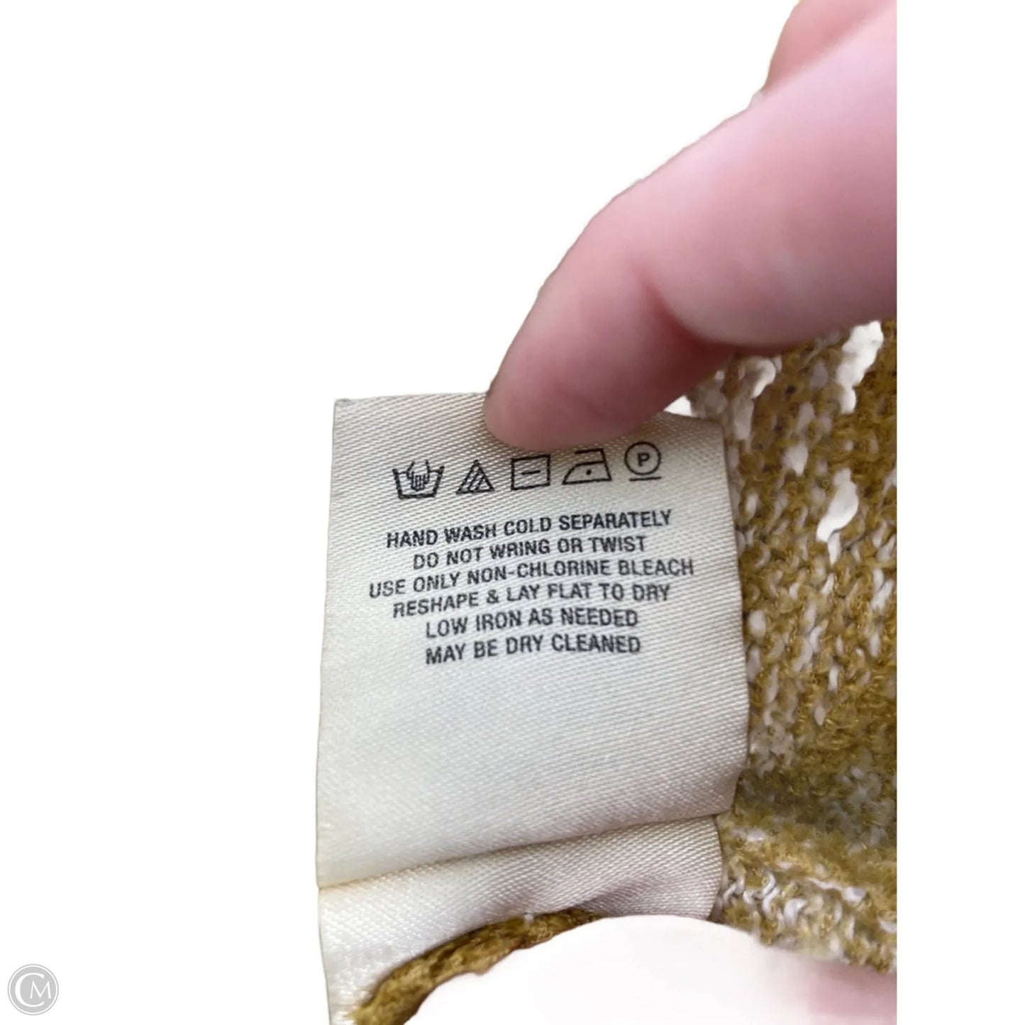 Sweater Cardigan By Anthropologie In Yellow, Size: S