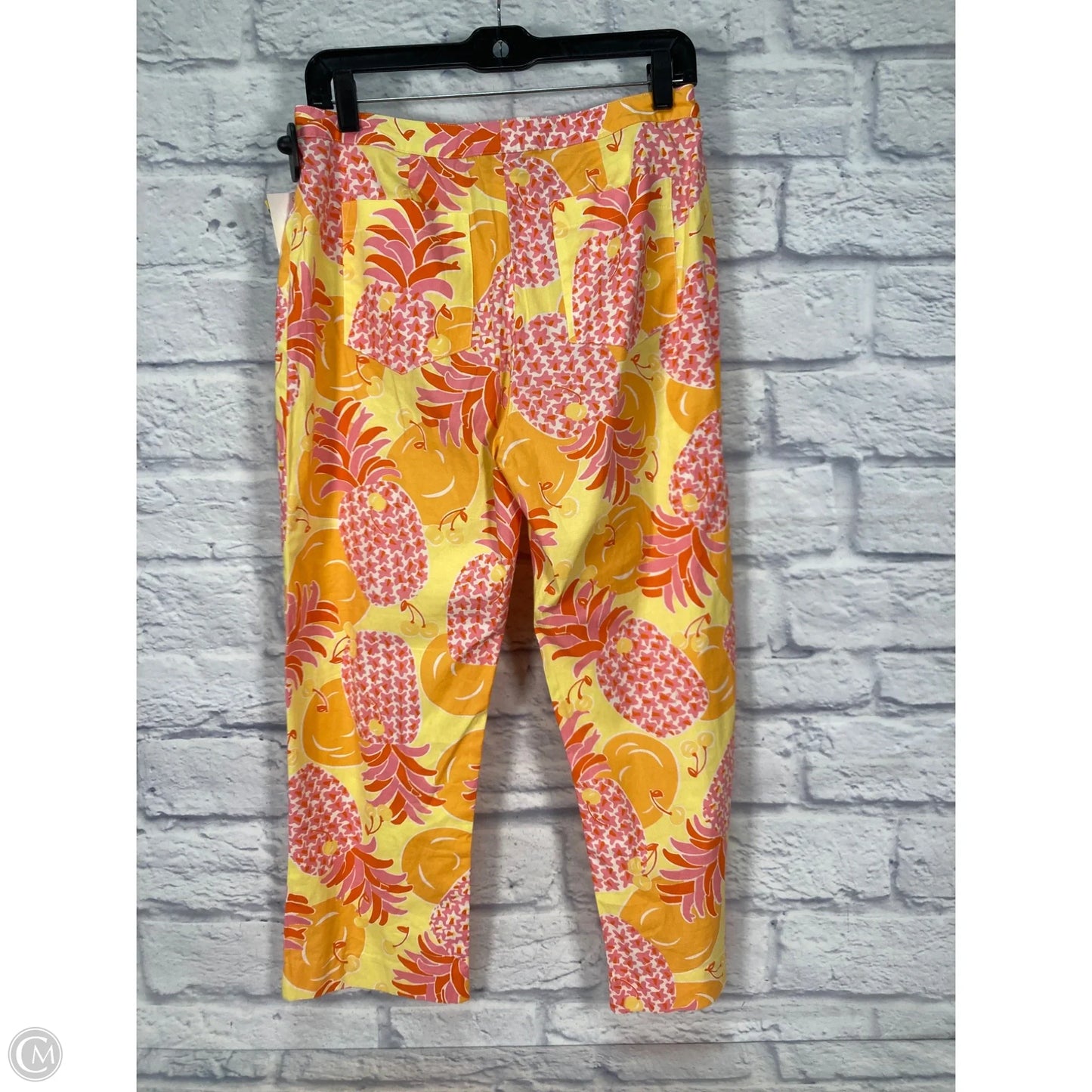 Pants Designer By Lilly Pulitzer In Orange & Yellow, Size: S