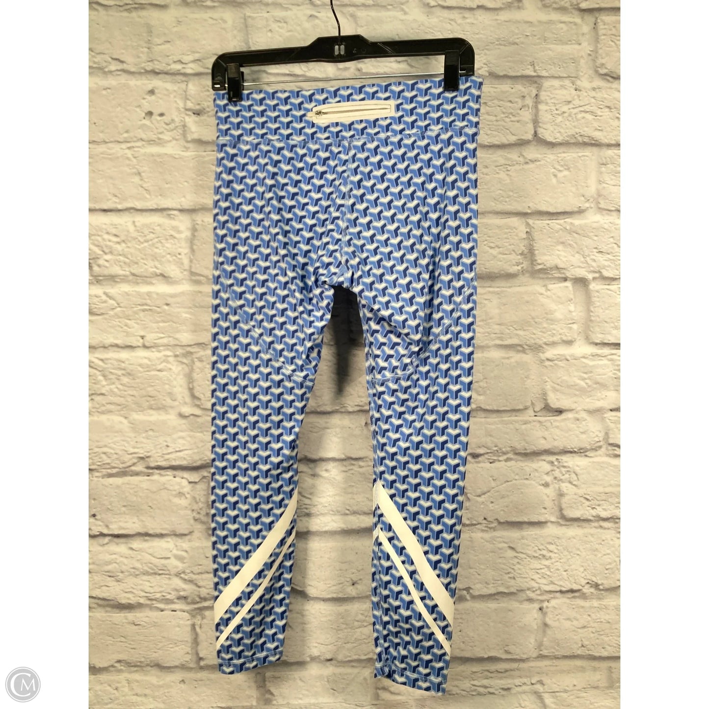 Pants Designer By Tory Burch In Blue & White, Size: M