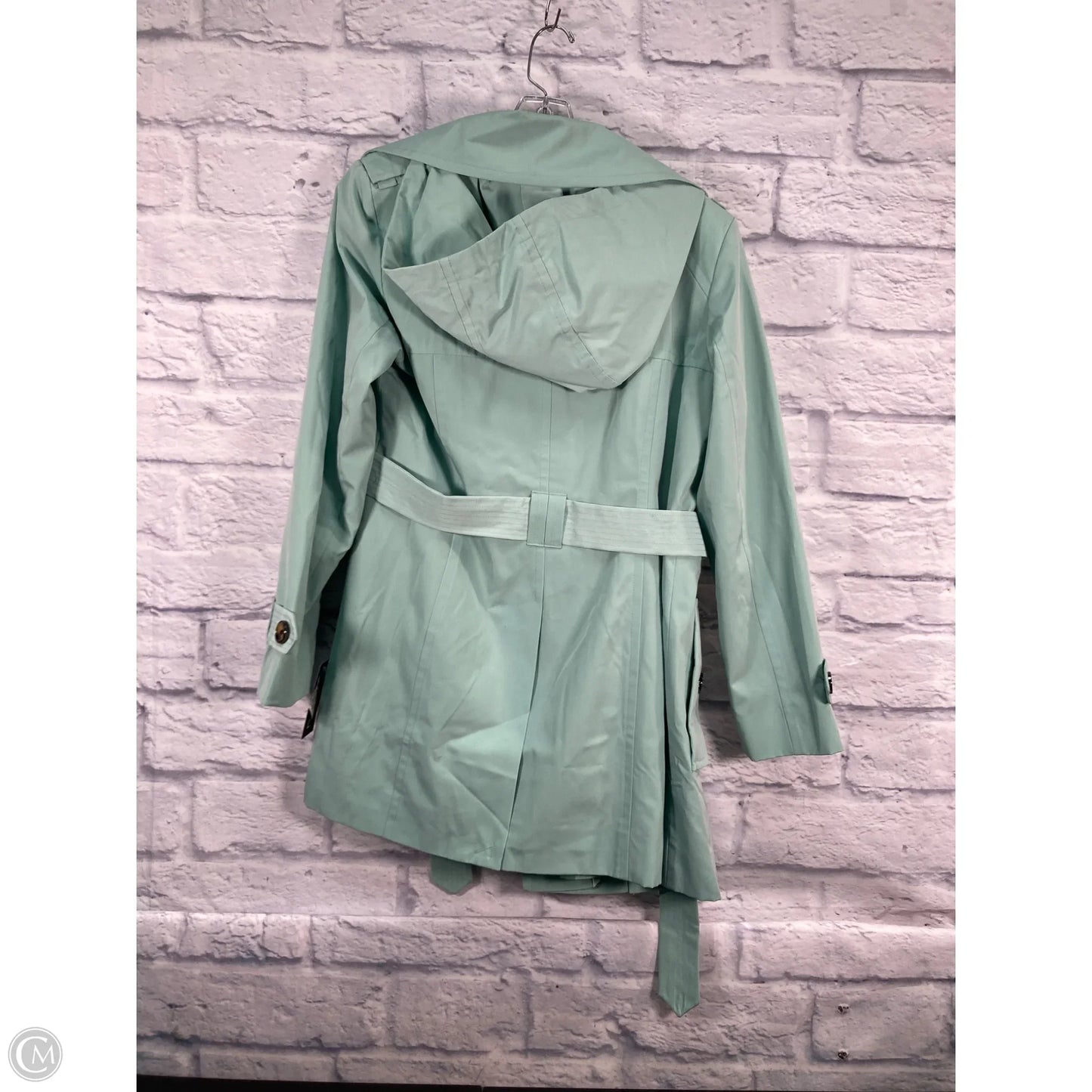Coat Trench Coat By London Fog In Green, Size: Mp