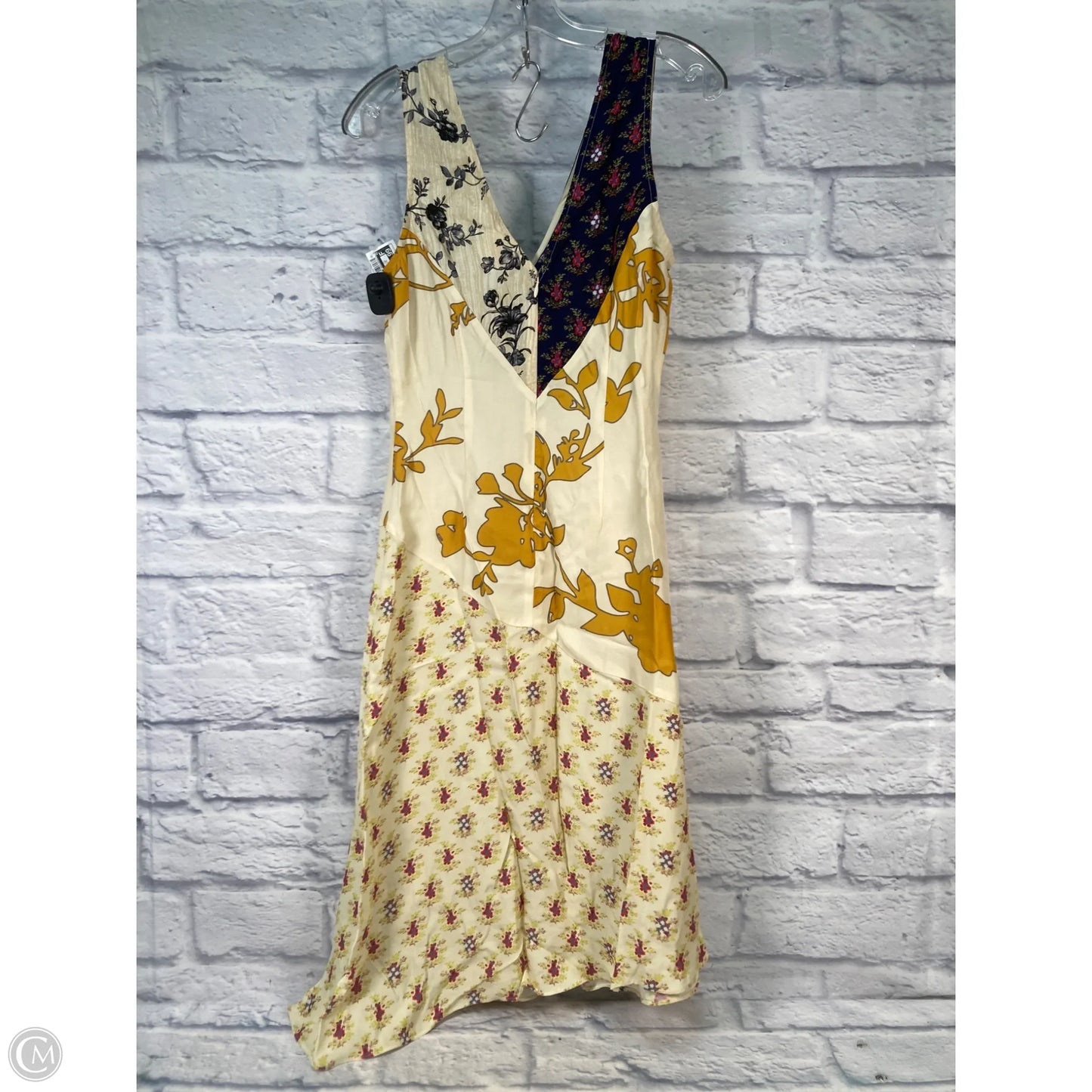 Dress Casual Midi By Tracy Reese In Cream & Yellow, Size: Xs