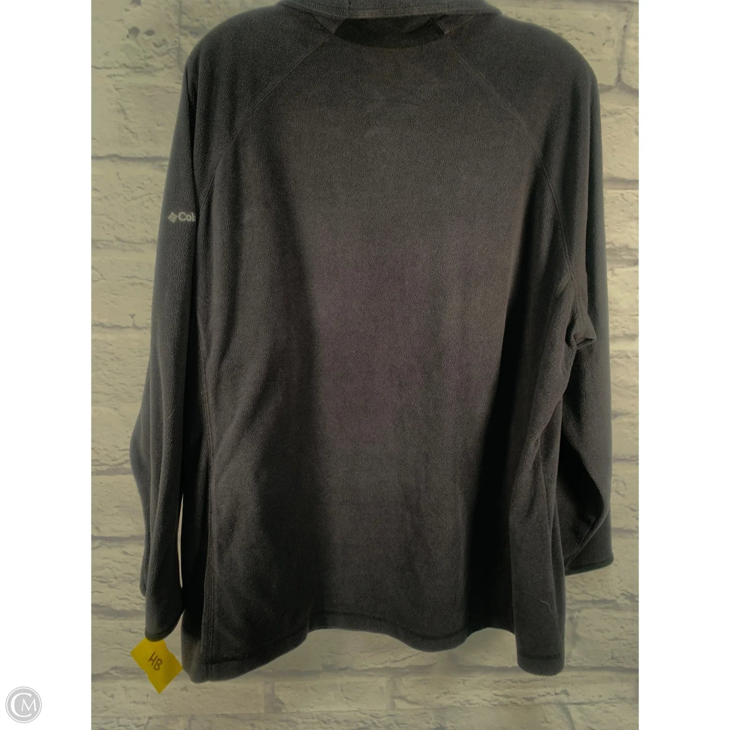 Athletic Top Long Sleeve Collar By Columbia In Black, Size: 2x