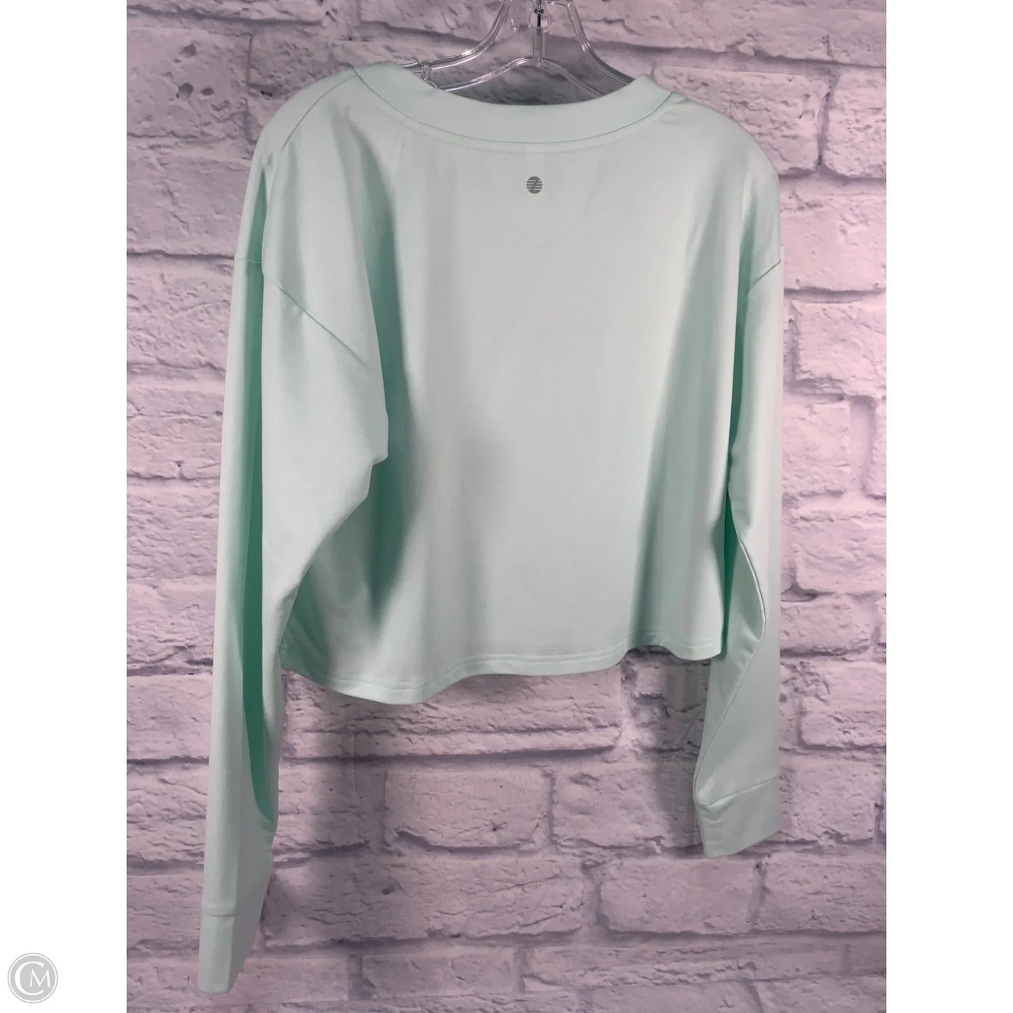 Athletic Top Long Sleeve Crewneck By Zella In Blue, Size: M