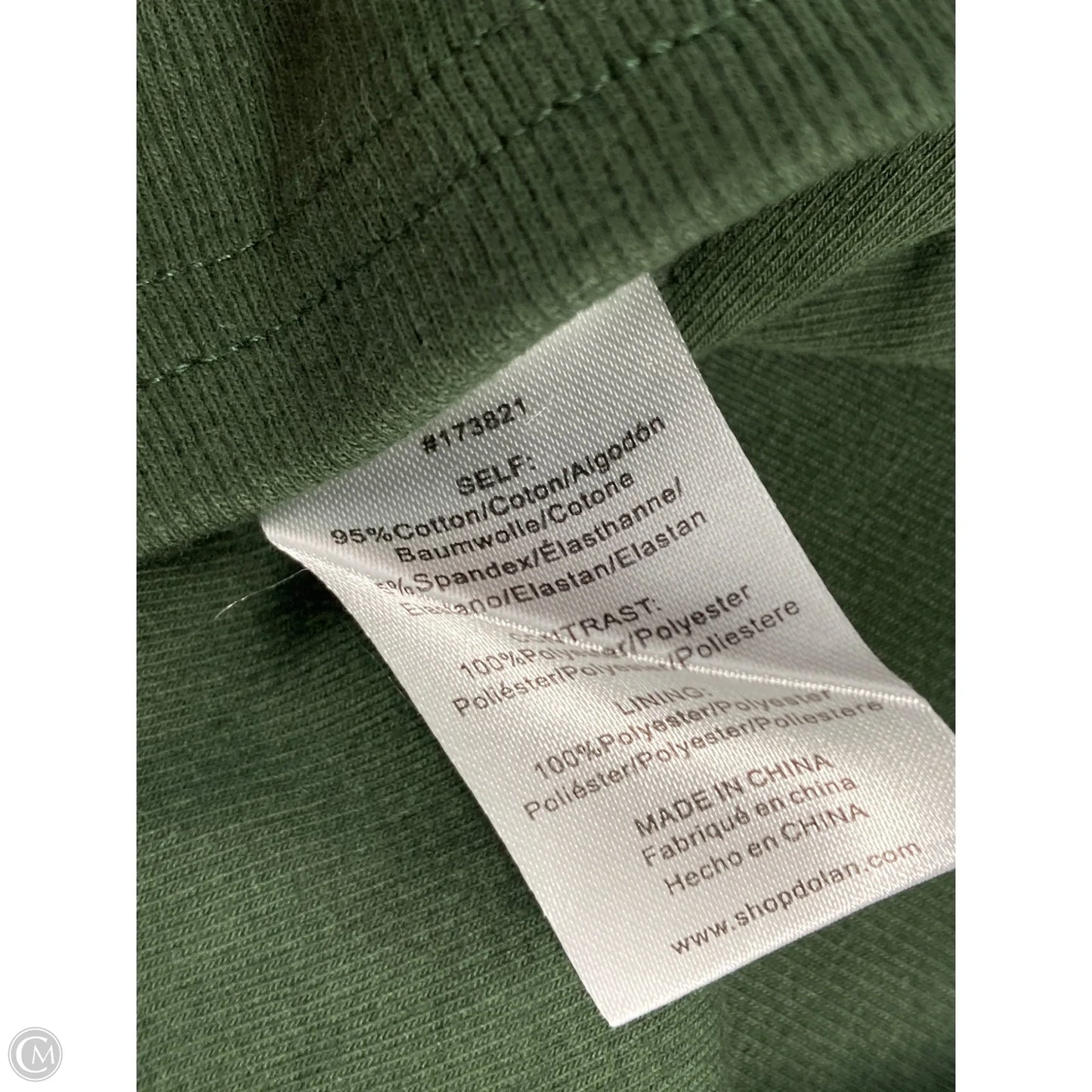 Top Short Sleeve By Dolan Left Coast In Blue & Green, Size: M