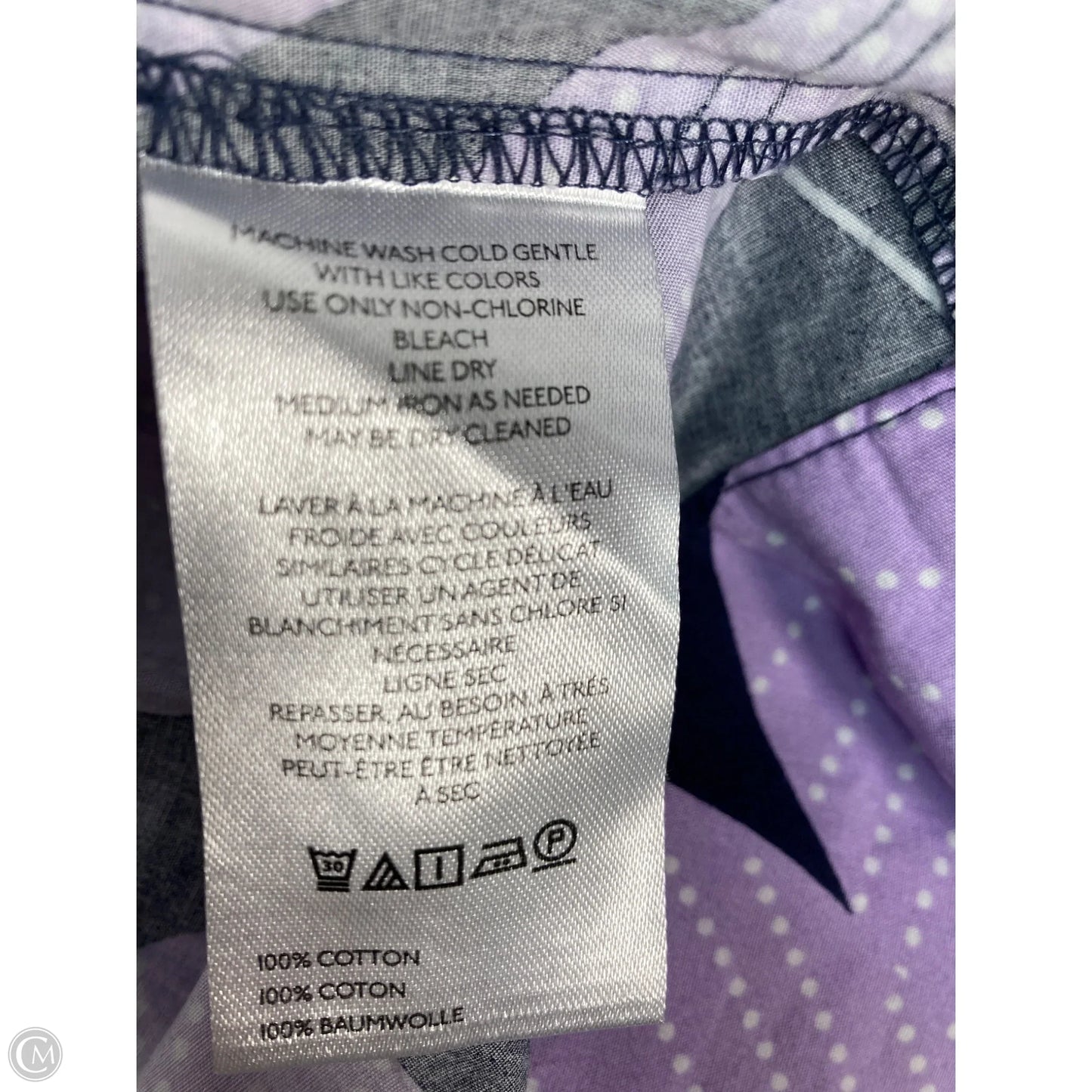 Dress Casual Short By Anthropologie In Blue & Purple, Size: Xlp