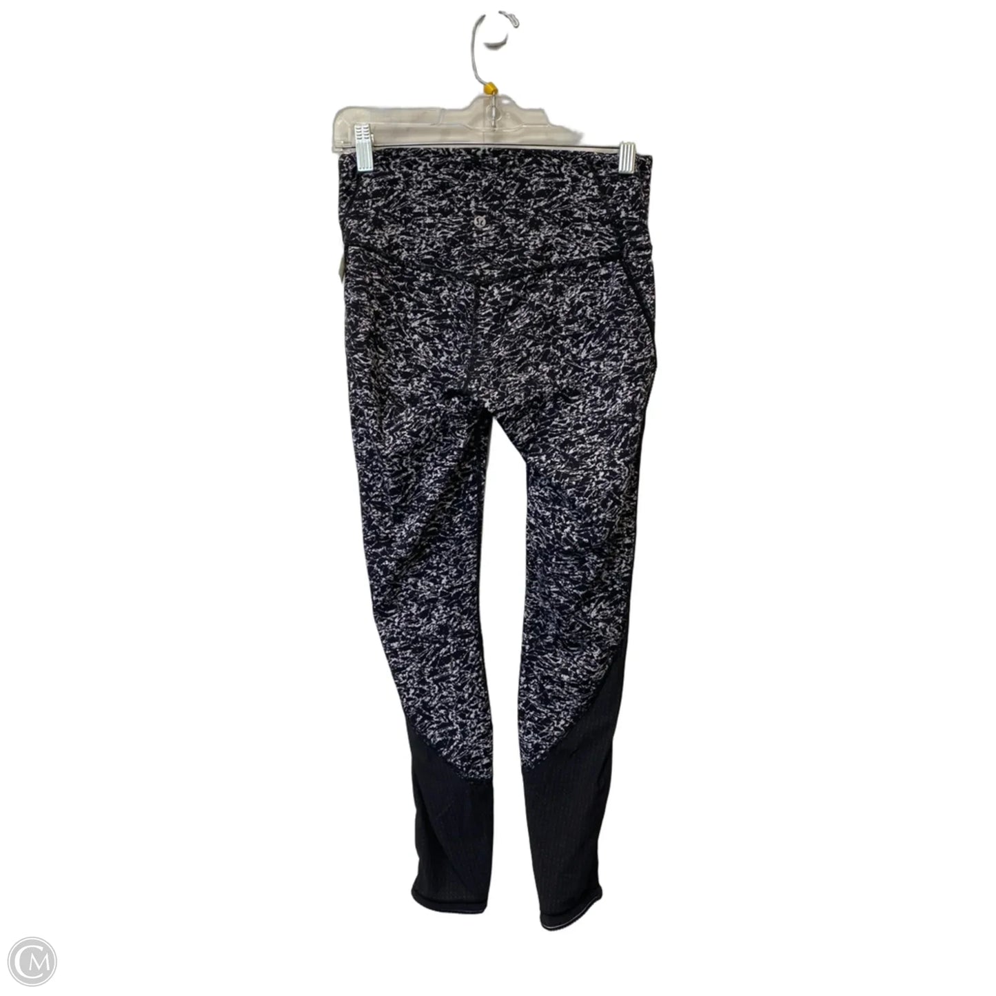 Athletic Leggings By Lululemon In Black & White, Size: 6
