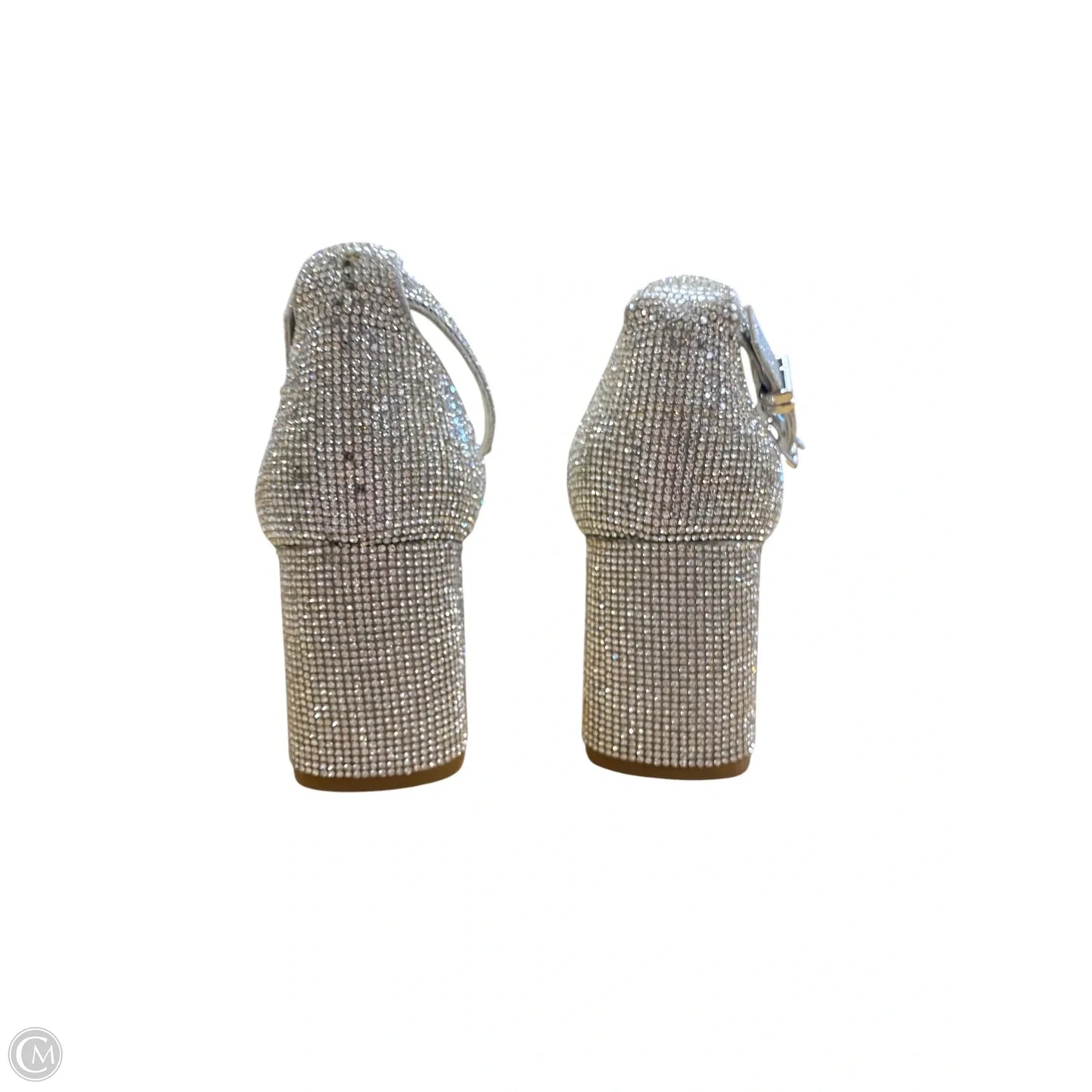 Shoes Heels Block By Gianni Bini In Silver, Size: 7