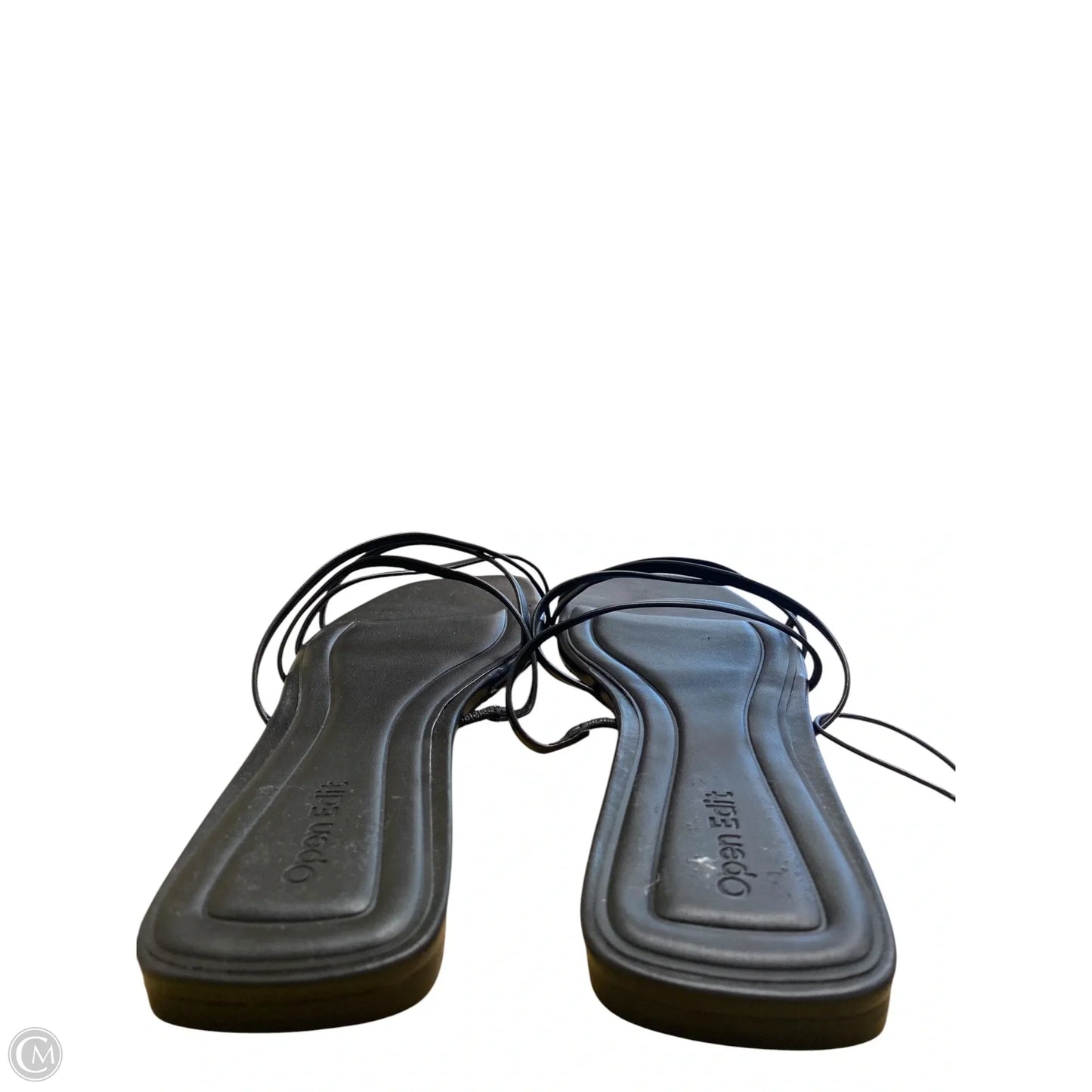 Sandals Flats By Open Edit In Black, Size: 8.5