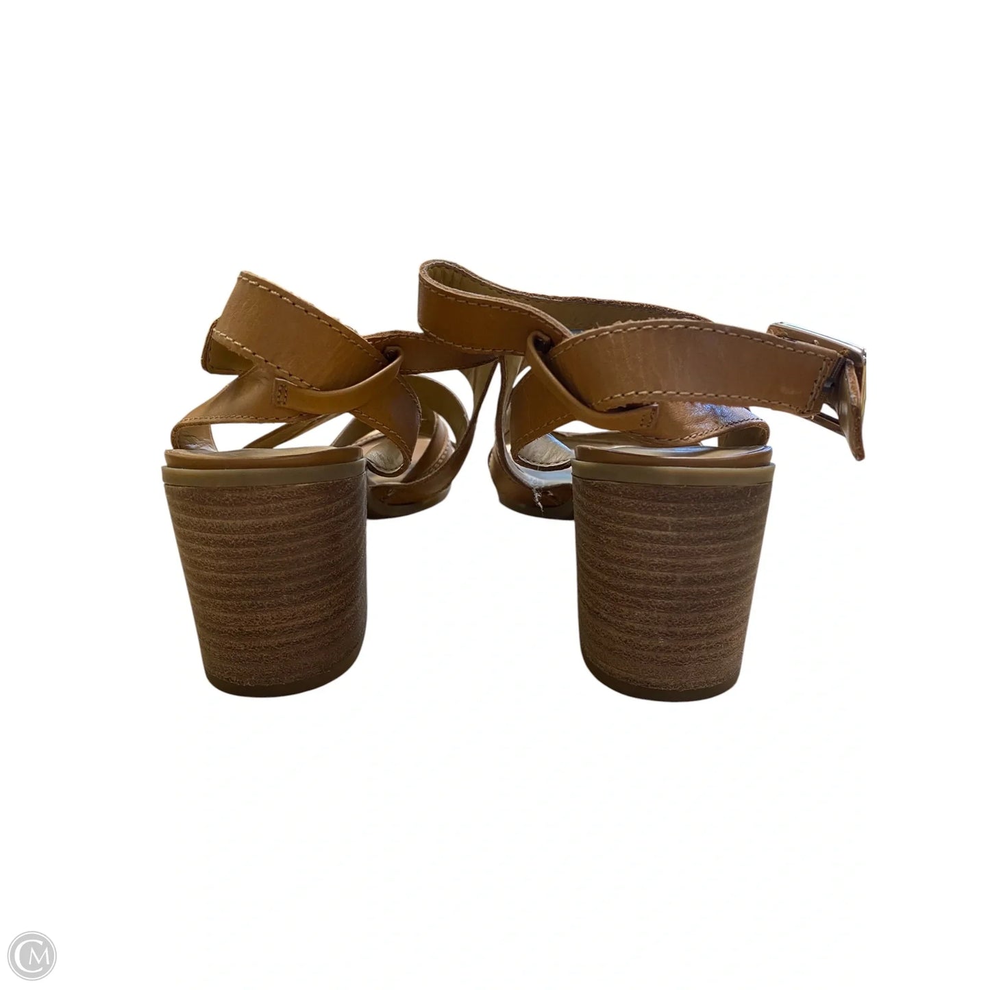 Sandals Heels Block By Franco Sarto In Brown, Size: 8.5