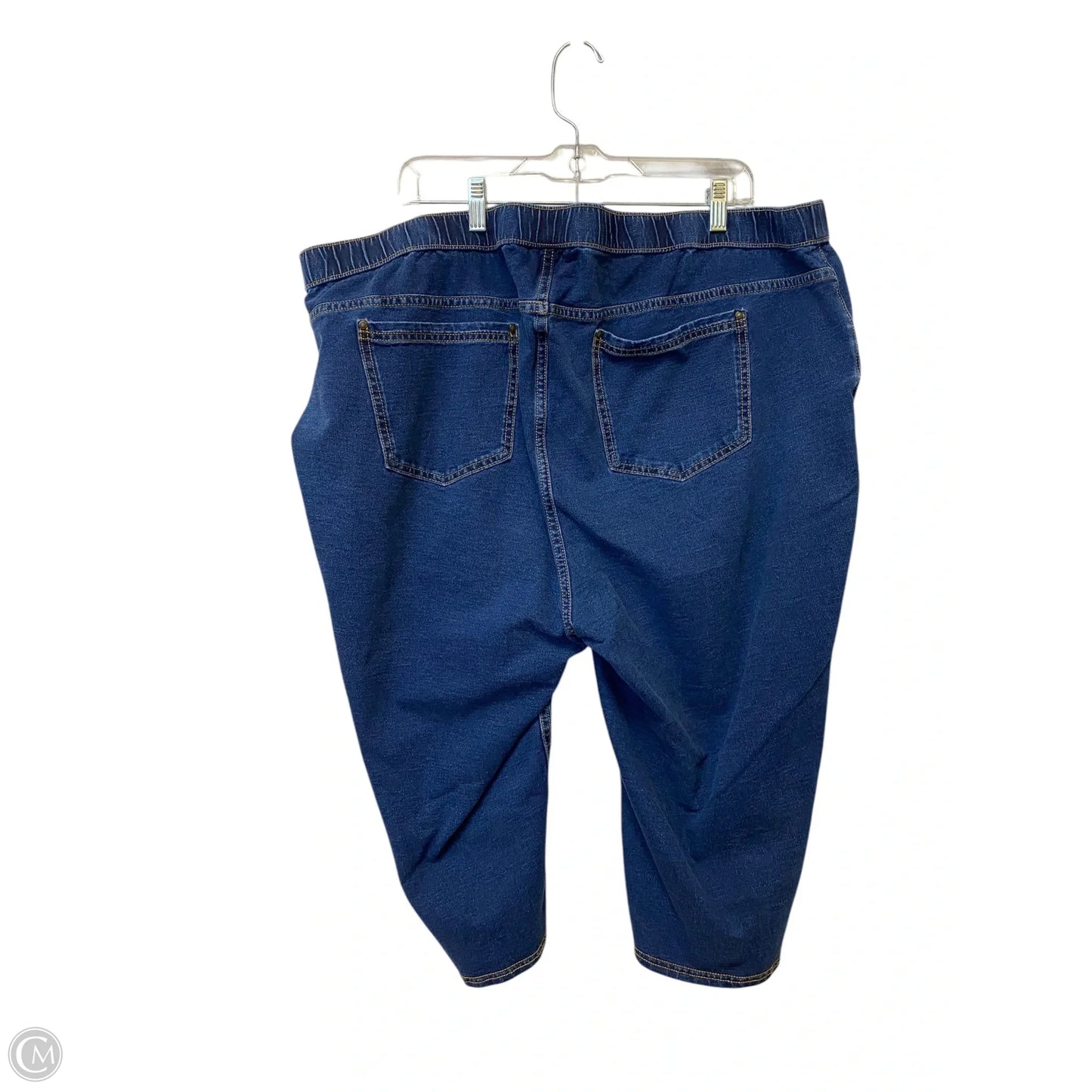 Capris By Catherines In Blue Denim, Size: 3x
