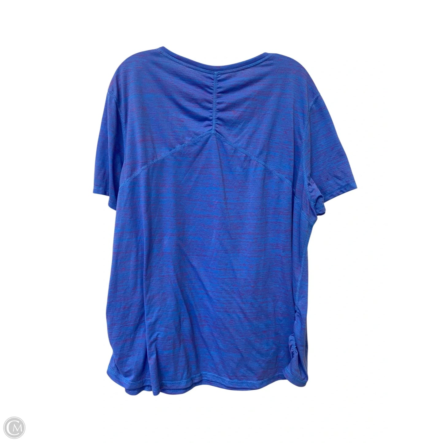 Athletic Top Short Sleeve By Danskin In Blue & Pink, Size: 4x