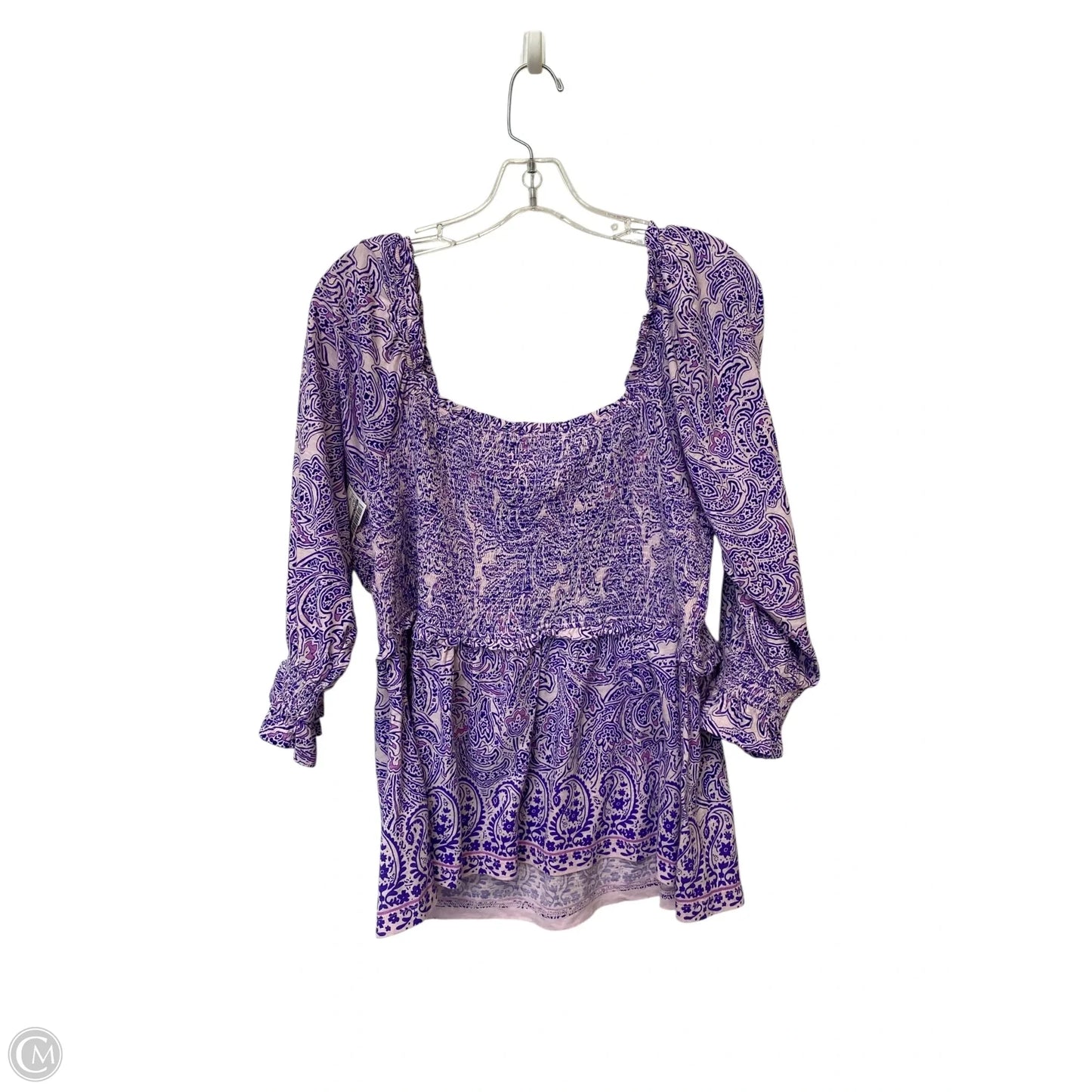 Top Long Sleeve By Crown And Ivy In Purple, Size: Xl