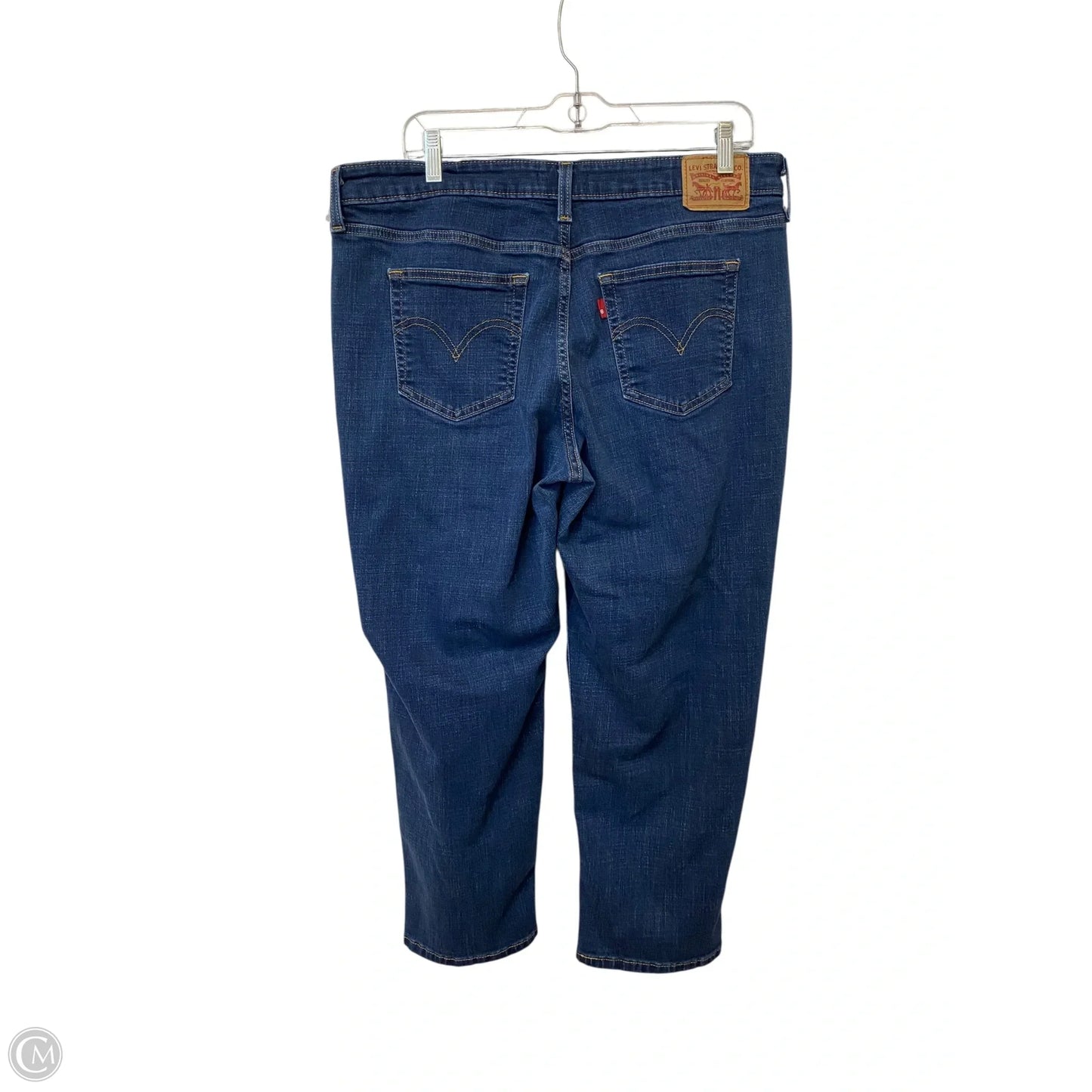 Jeans Boyfriend By Levis In Blue Denim, Size: 16
