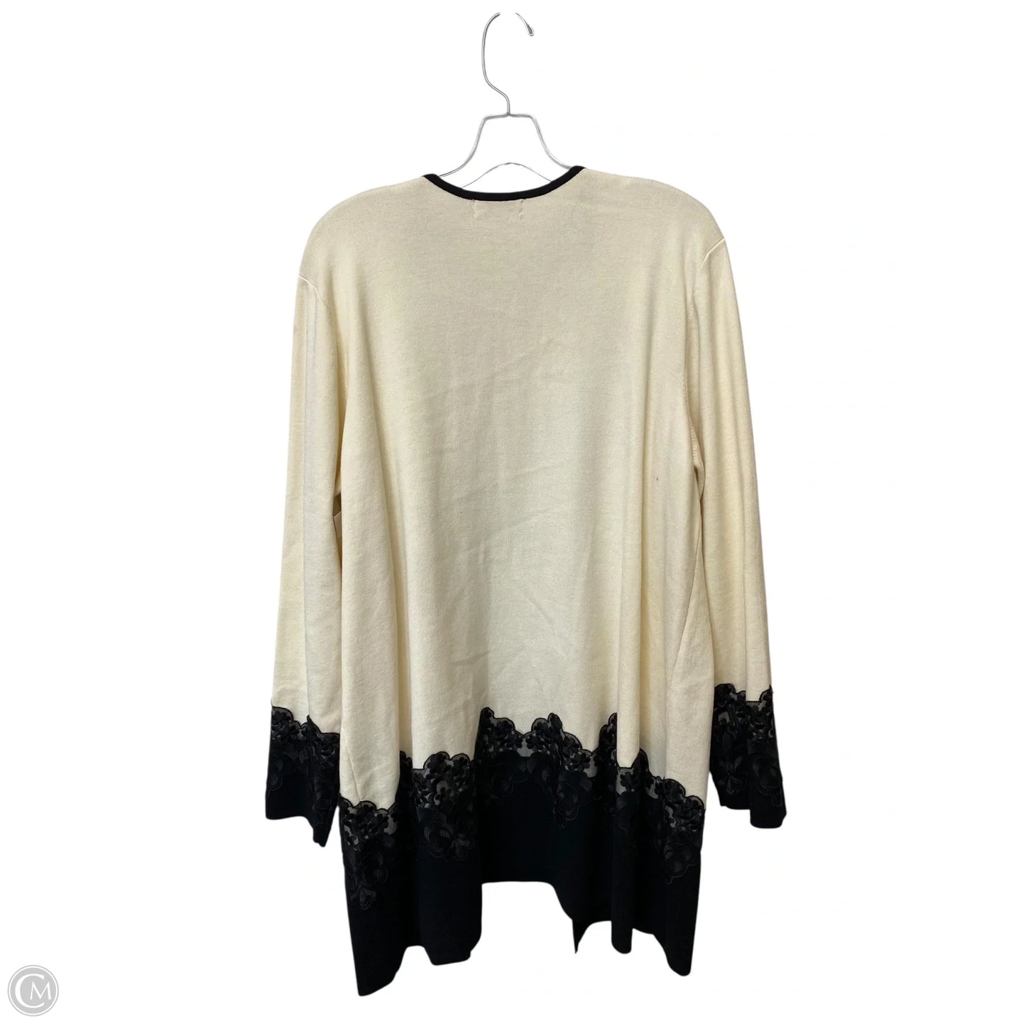 Sweater Cardigan By Charter Club In Cream, Size: 3x